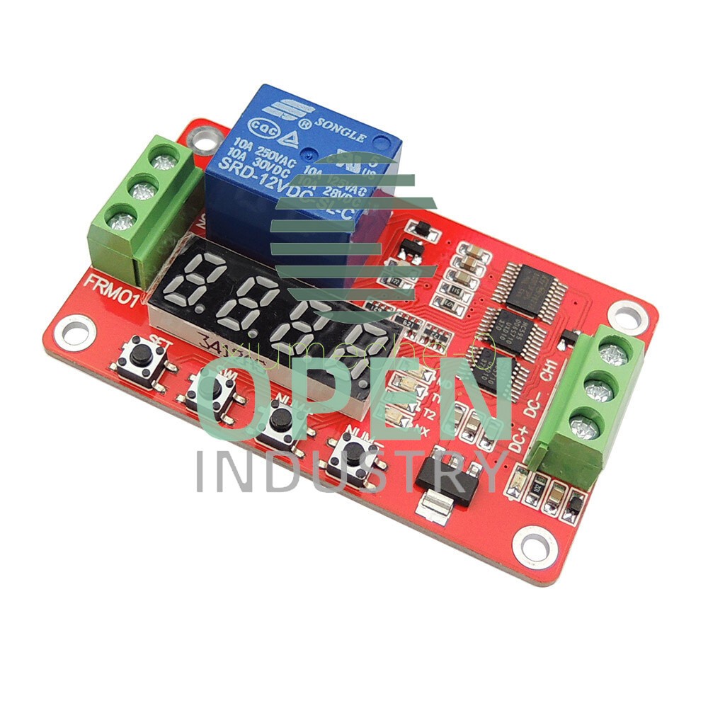 PLC Home 12V Automation Delay Multifunction Self-lock Relay Cycle Timer Module