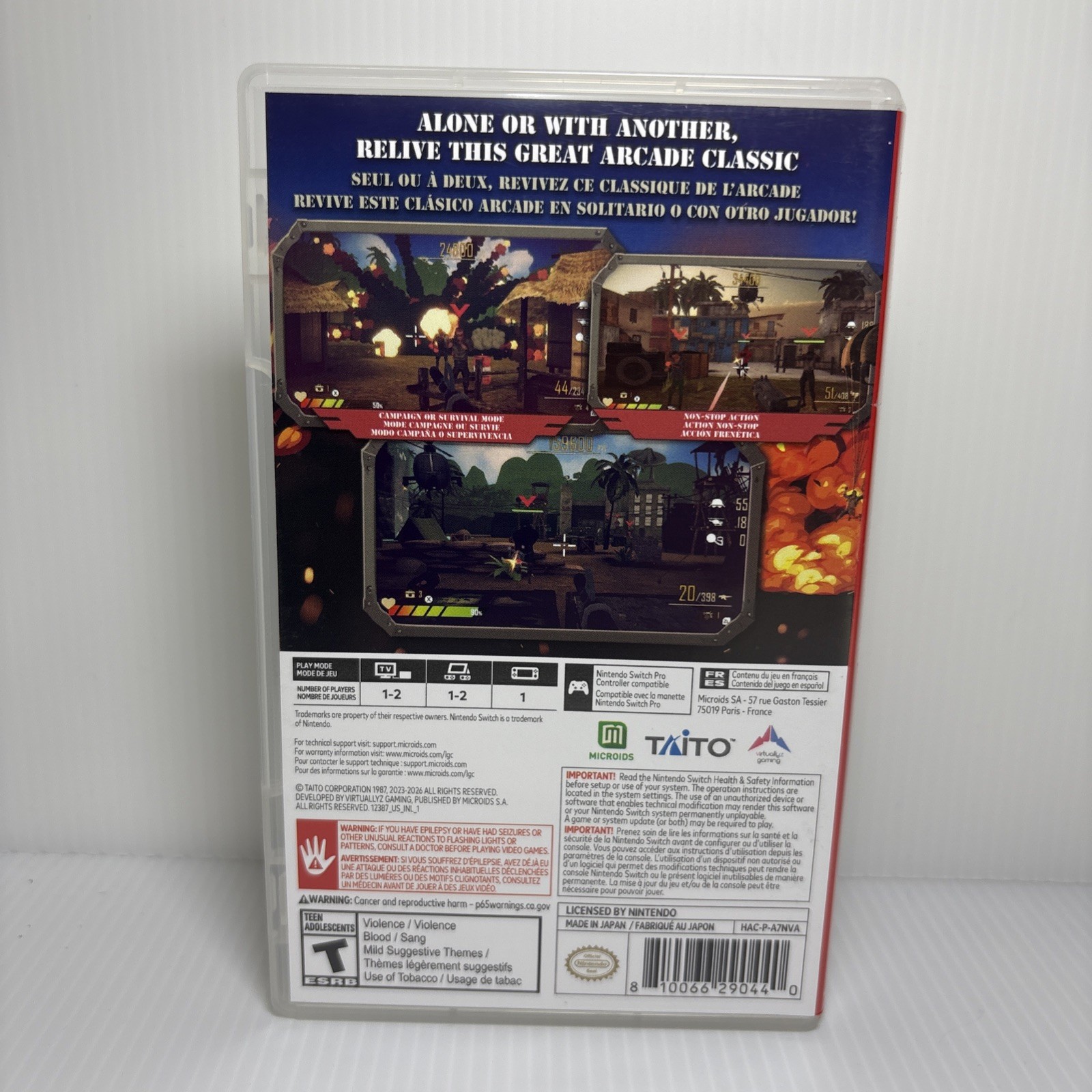 Operation Wolf Returns: First Mission (Nintendo Switch) MICROIDS CASE ONLY