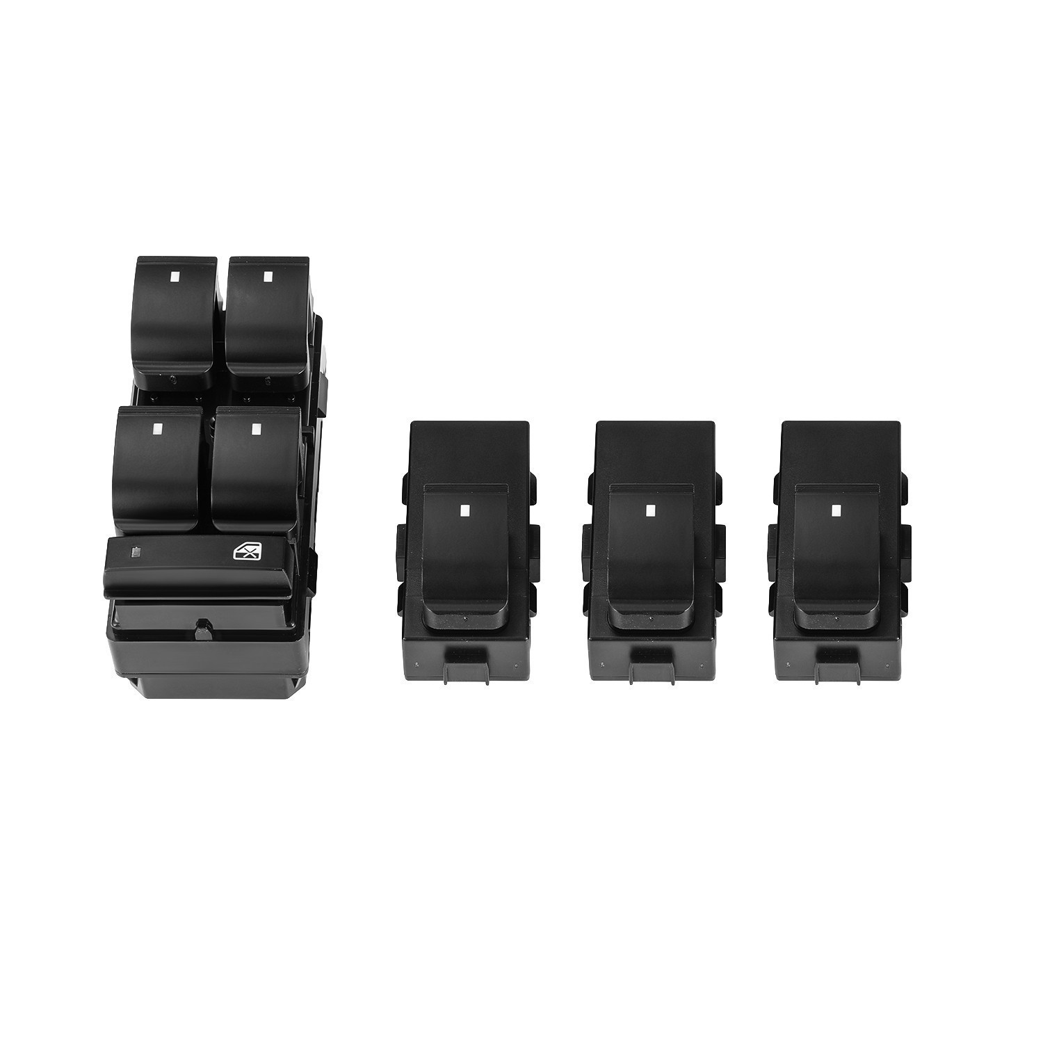 Power Window Switch For 07-13 Chevy Silverado GMC Driver Side & 3 Pcs Passenger