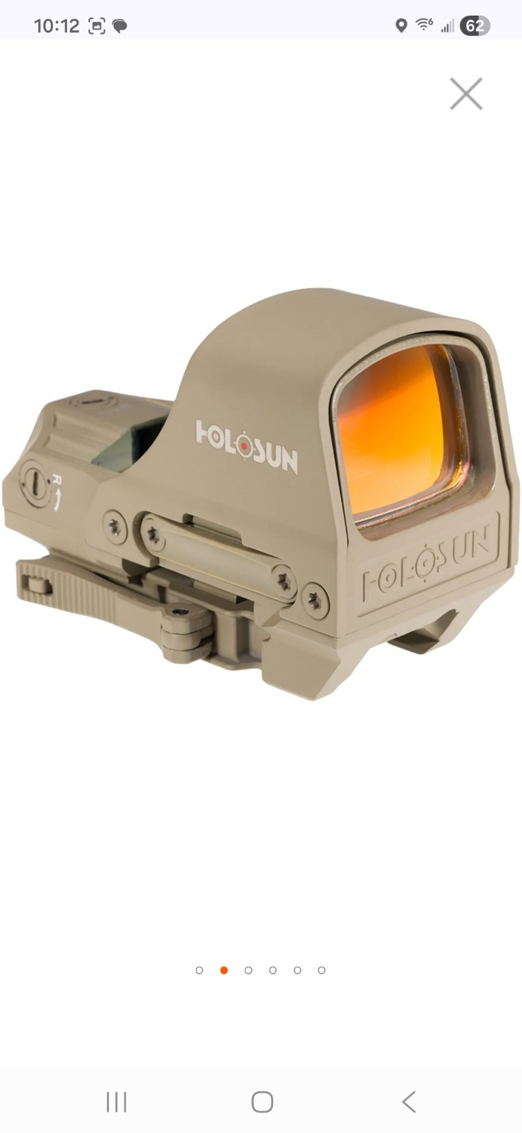 Holosun Optic Red Dot Reflex Hunting Outdoor Tactical, New, openned box