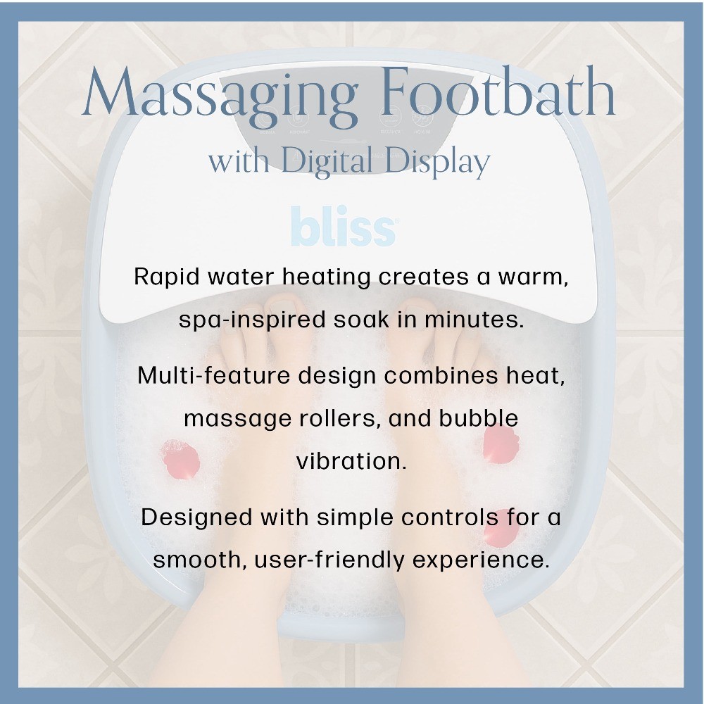 Massaging Foot Bath with Digital Display