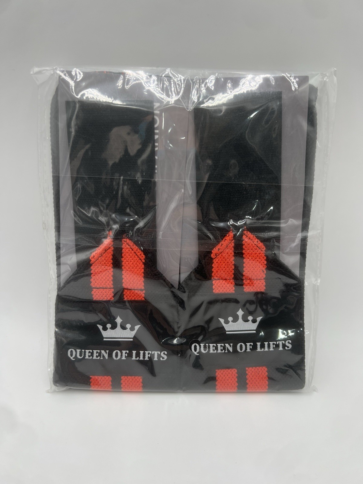 Teceum Lifting Wrist Straps For Weightlifting - Red & Blk - “Queen Of Lifts” NEW