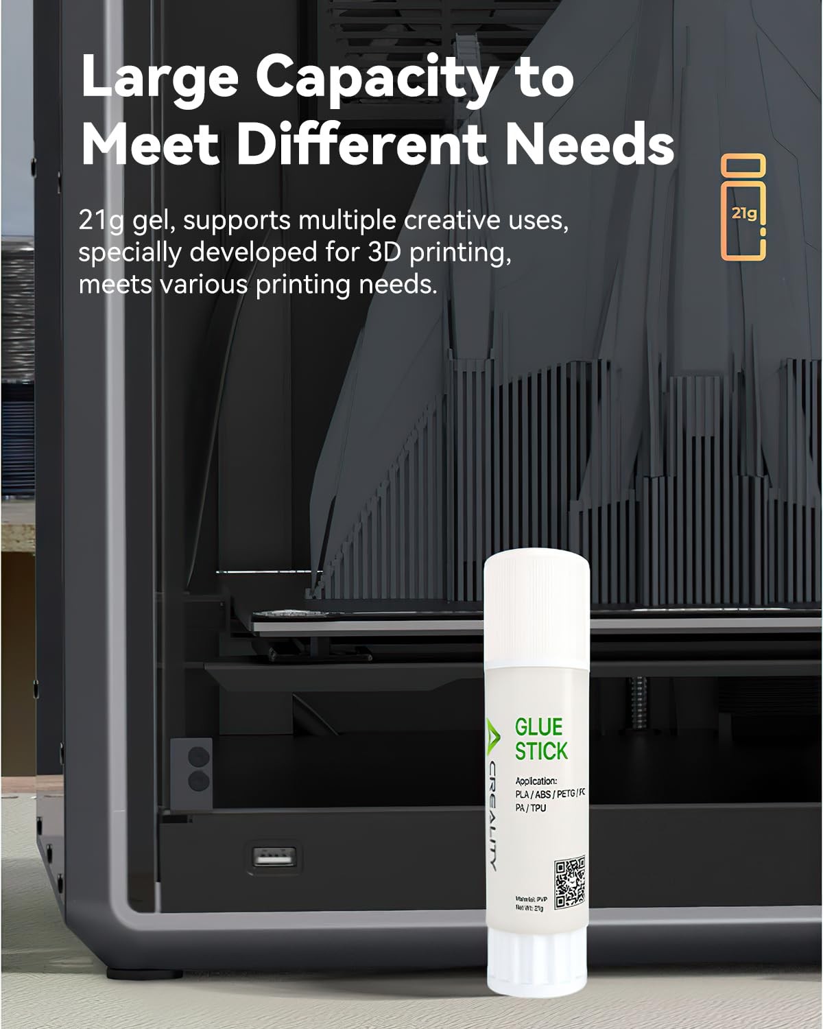 Creality 3D Printer Glue Sticks PVP Solid for Printing White
