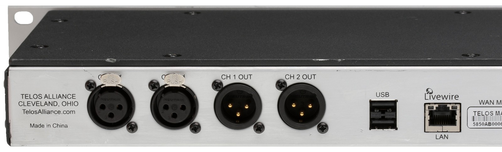 Telos Z/IP ONE Remote Studio Codec Audio Over IP Internet Transmission Endpoint