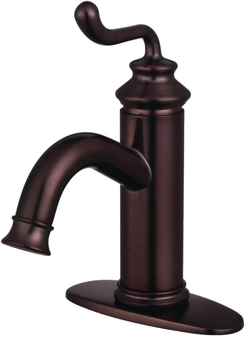 Fauceture LS5415RL Royale Single-Handle Bathroom Faucet with Push Pop-Up, Oil Ru
