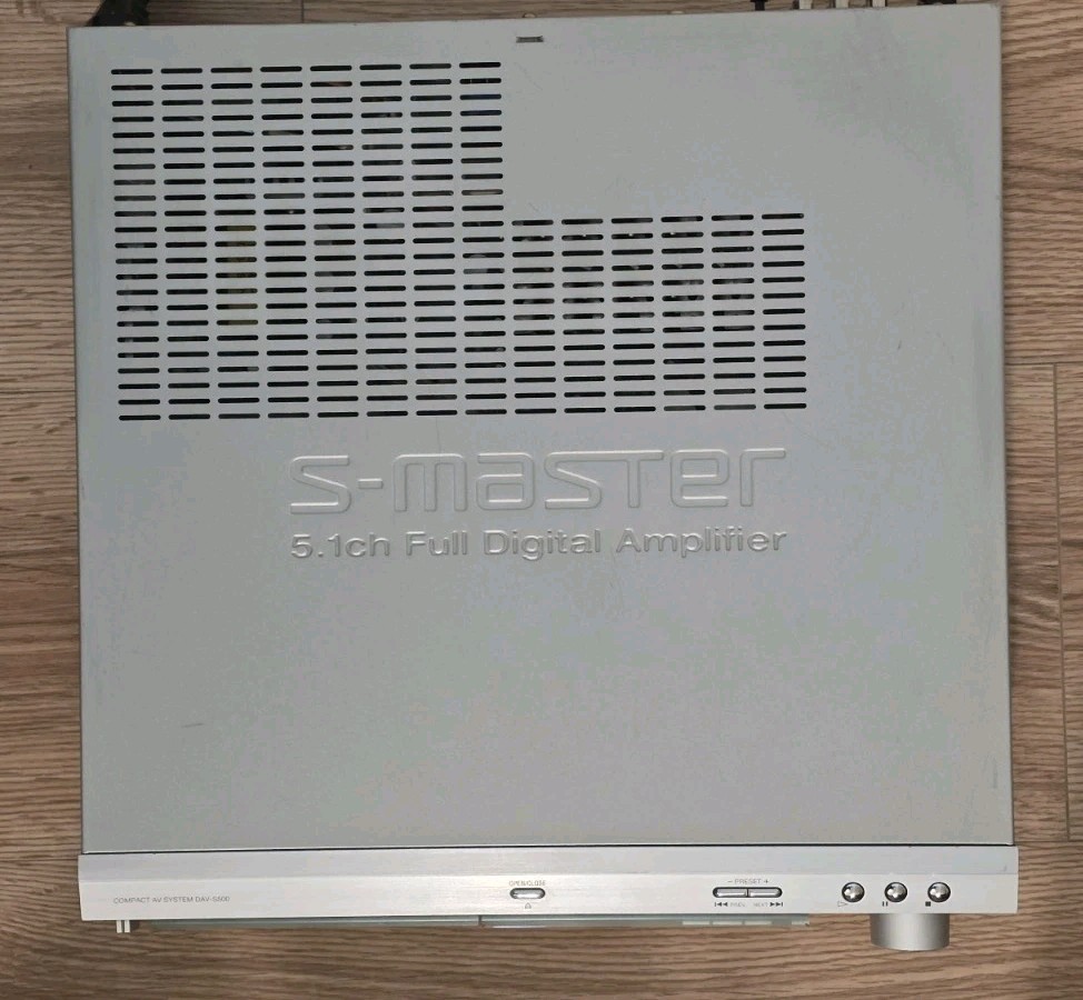 Sony S-Master 5.1 Inch Digital Amplifier CD / DVD Sound System W Remote & Cables