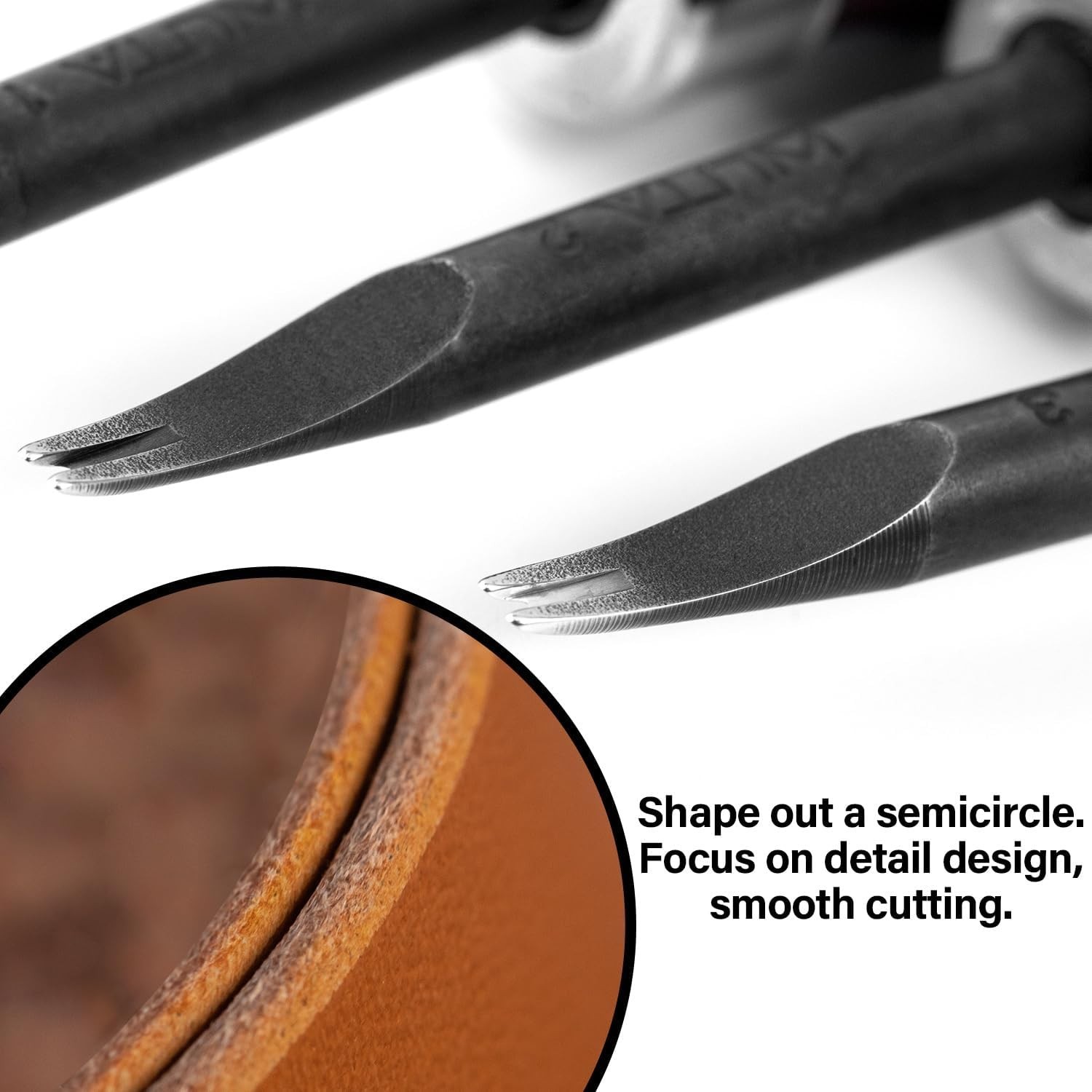 Versatile Leather Beveling Tool - Lightweight Design and Comfortable Grip, 0.8mm