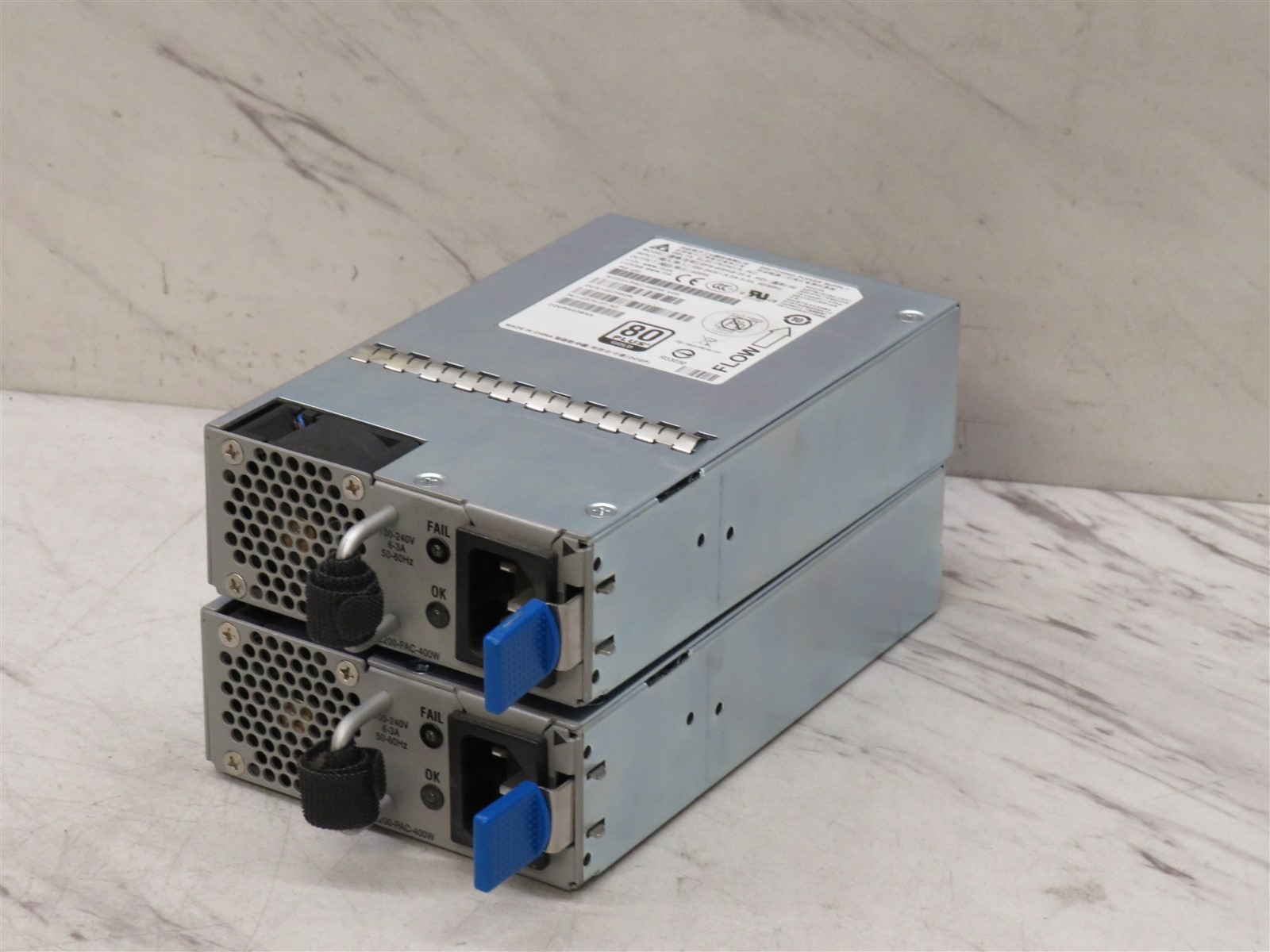 Lot of 2 Cisco Nexus/Delta/Lite-On Power Supply N2200-PAC-400W V04 N2K 400W