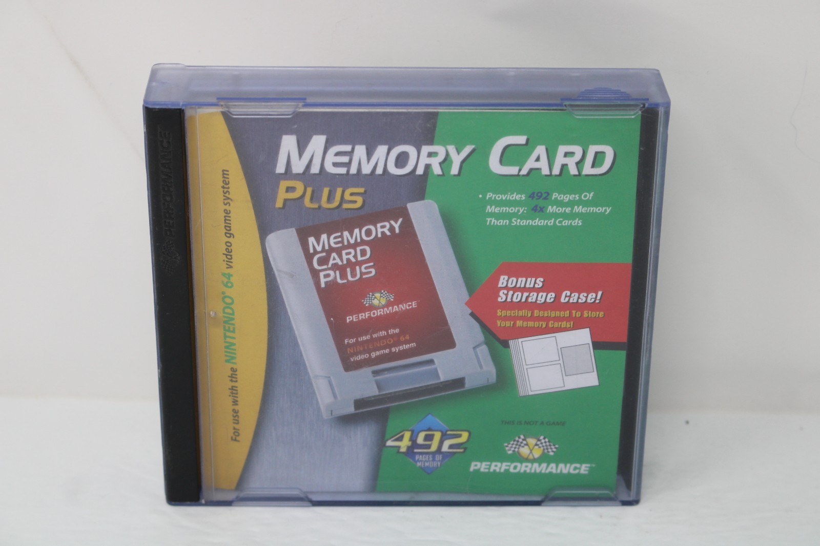 N64 Nintendo 64 Performance Memory Card w/ Bonus Storage Case