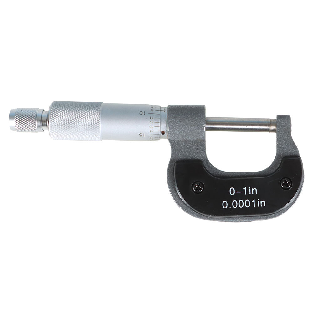 0-1" Precision Outside Micrometer 0.0001" Carbide Tipped, Standard