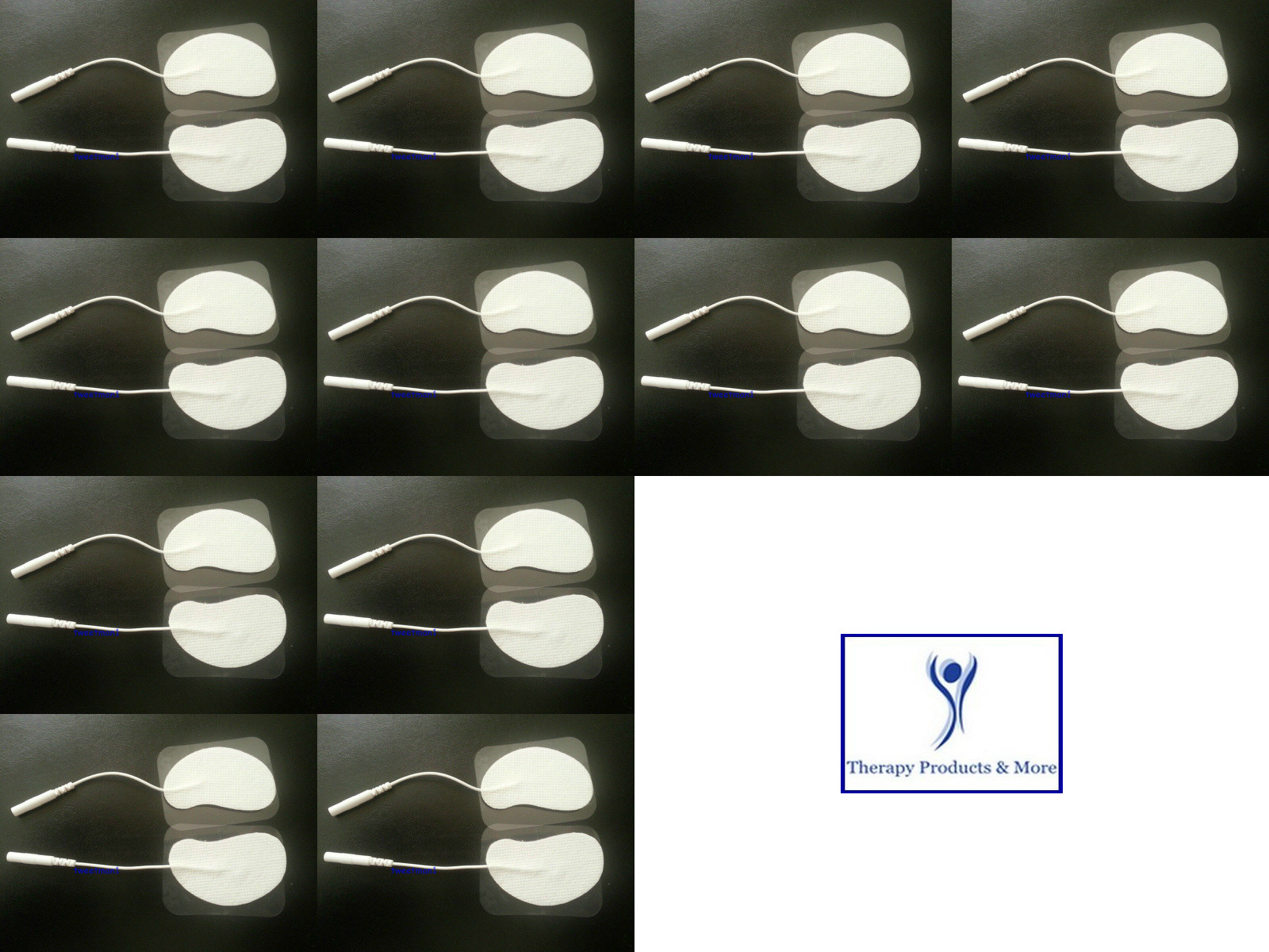 24 Ear Shaped Electrodes Massage Pads For TENS Therapy Massager Machine