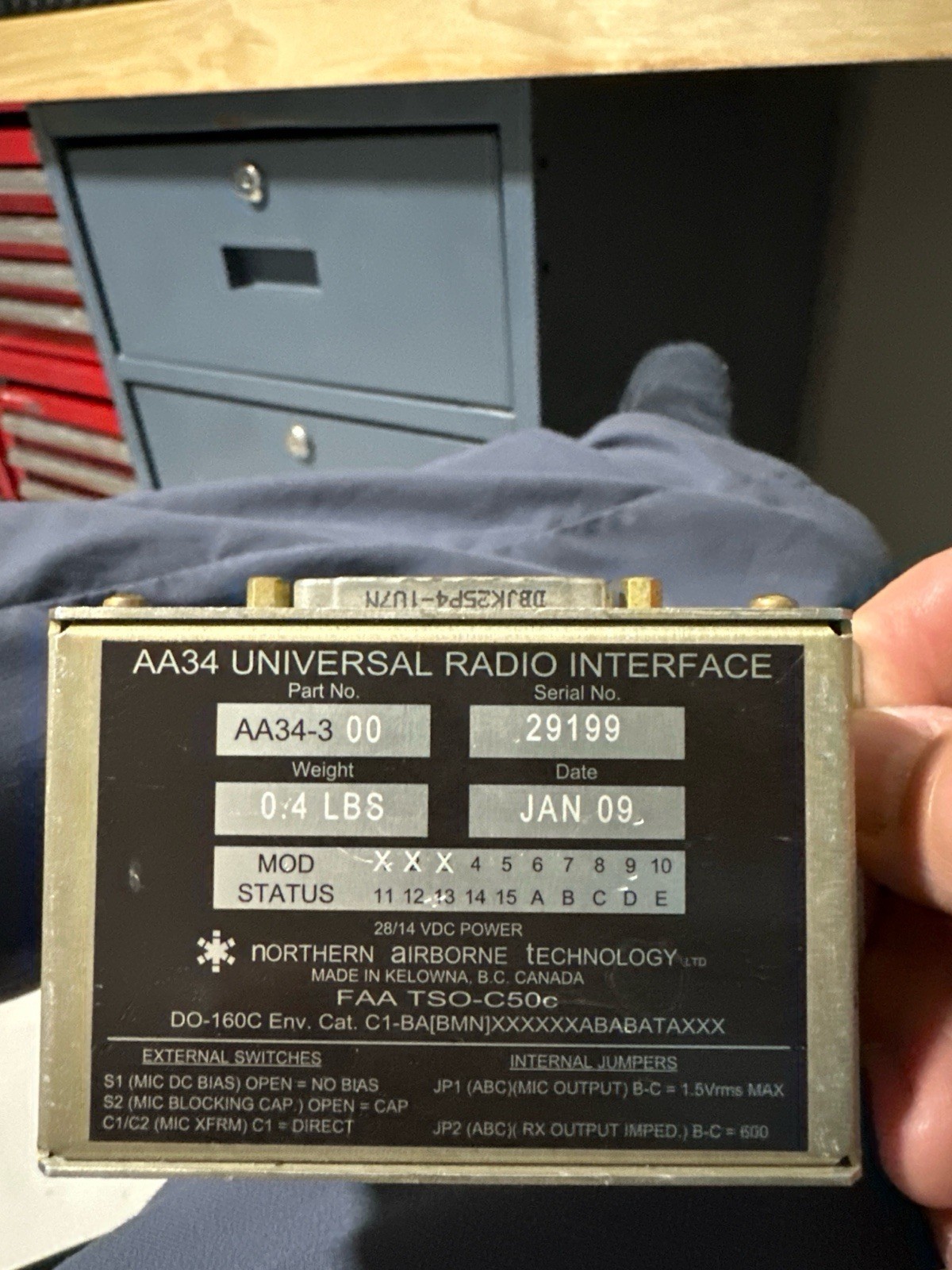 Northern Airborne Technology (NAT) AA34-3 00 Universal Radio Interface -