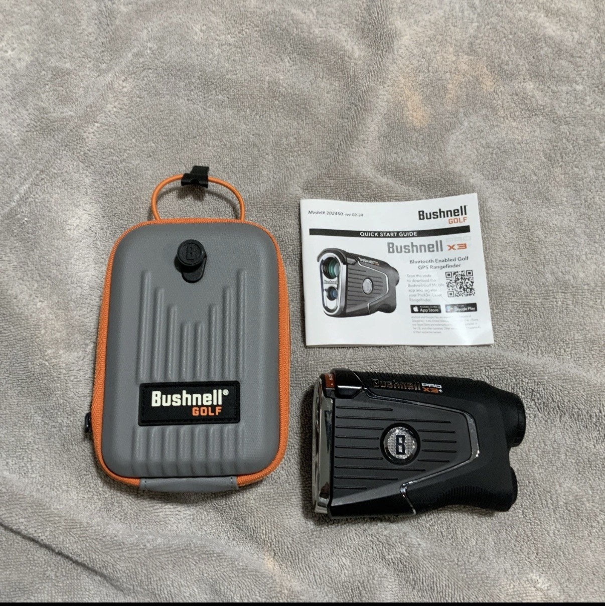 Bushnell Pro X3+ Plus Golf Laser Rangefinder Mint Condition Case Included
