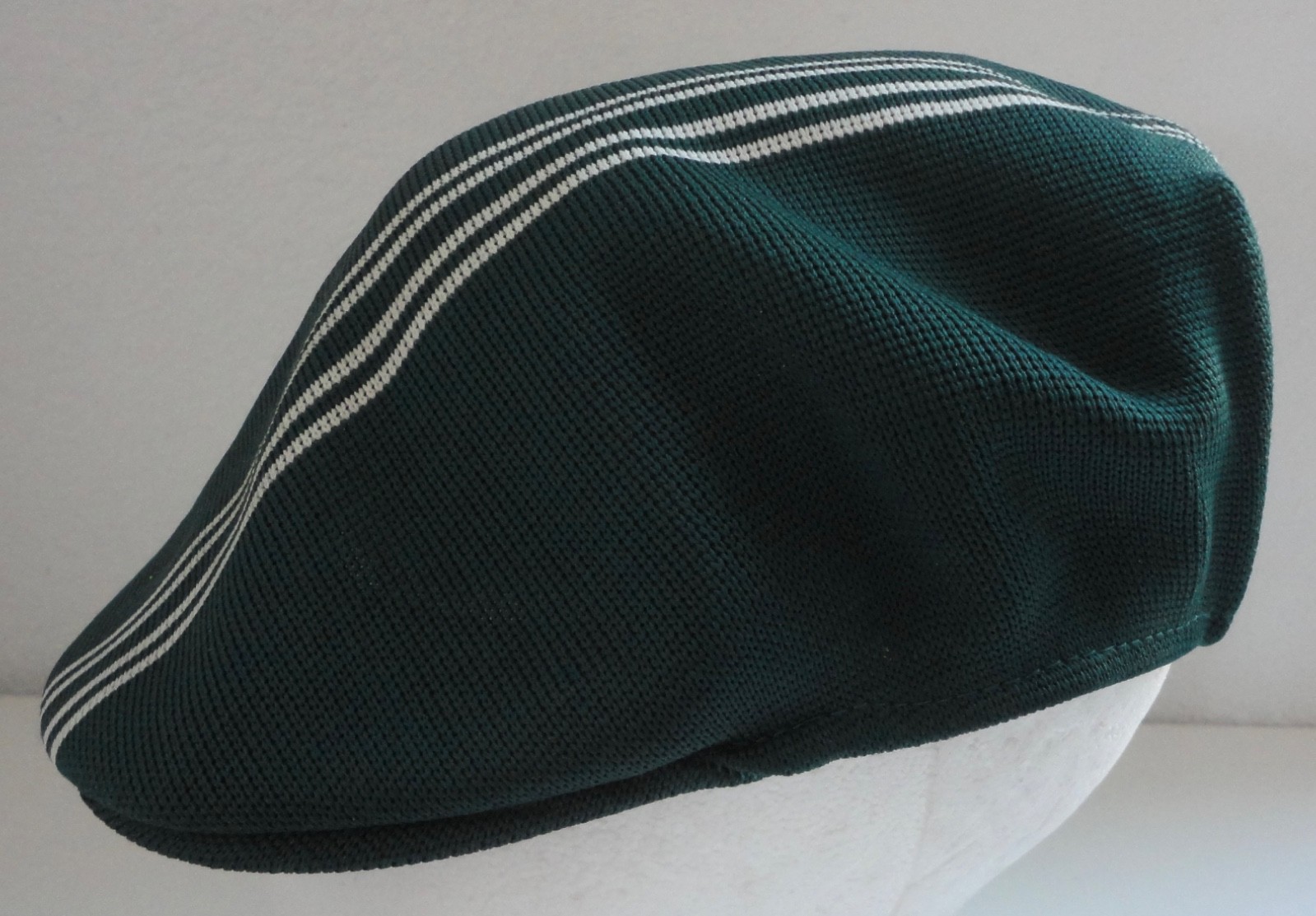 Vintage JOYA GOLF Green w/ White Stripes News Boy/ Golf Hat Adult 58cm