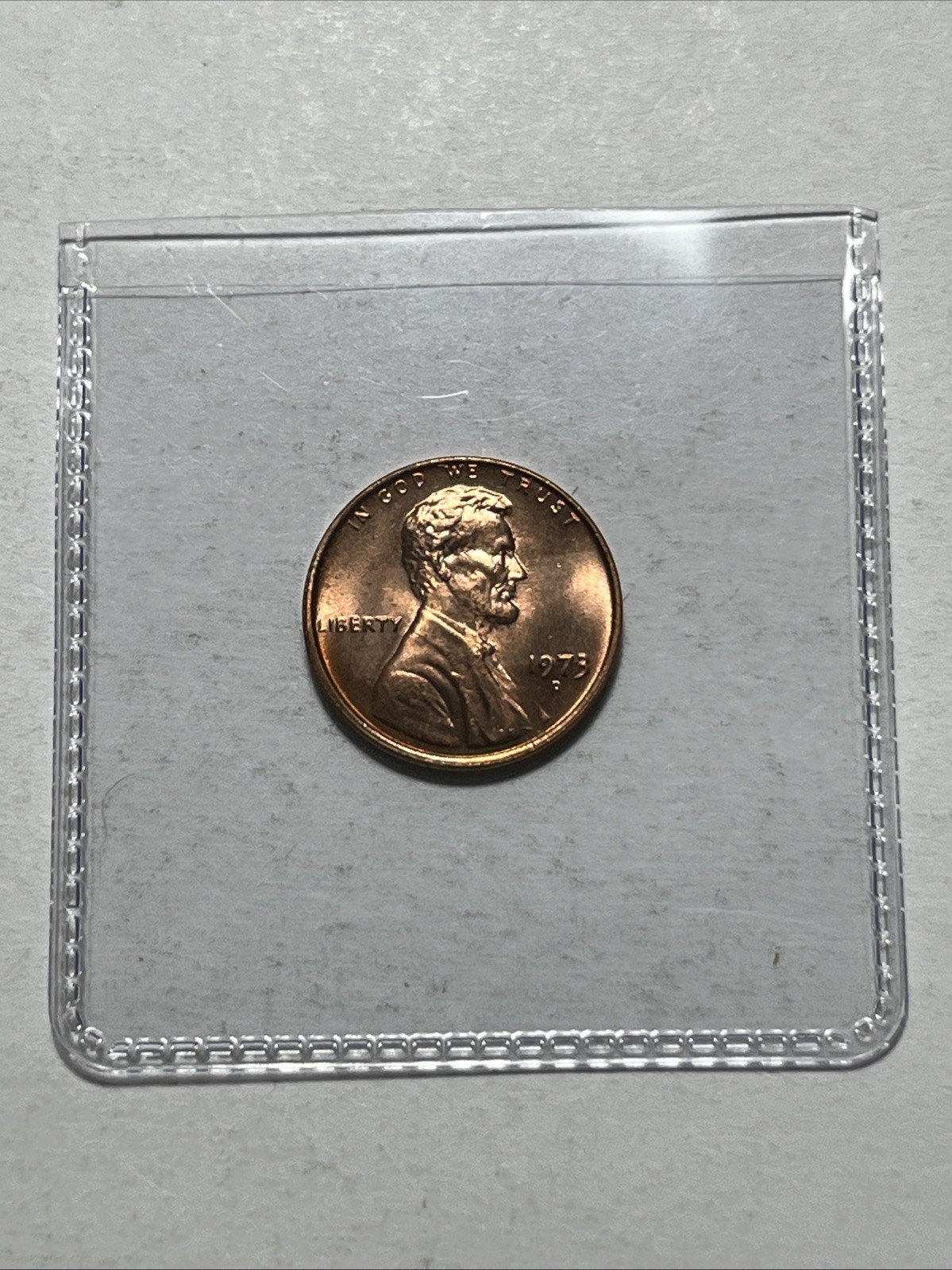 1973 D Penny Errors Lincoln Missing Part Of Coat & Slight Rotary Uncirculated