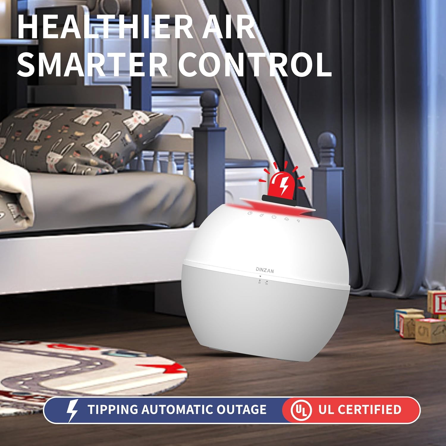 2-in-1 Humidifier & Dehumidifier with 152Oz Tank, LED & Timer Features