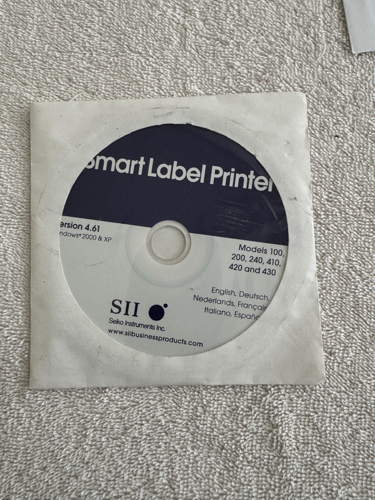 SII SMART LABEL PRINTER VERSION 4.61