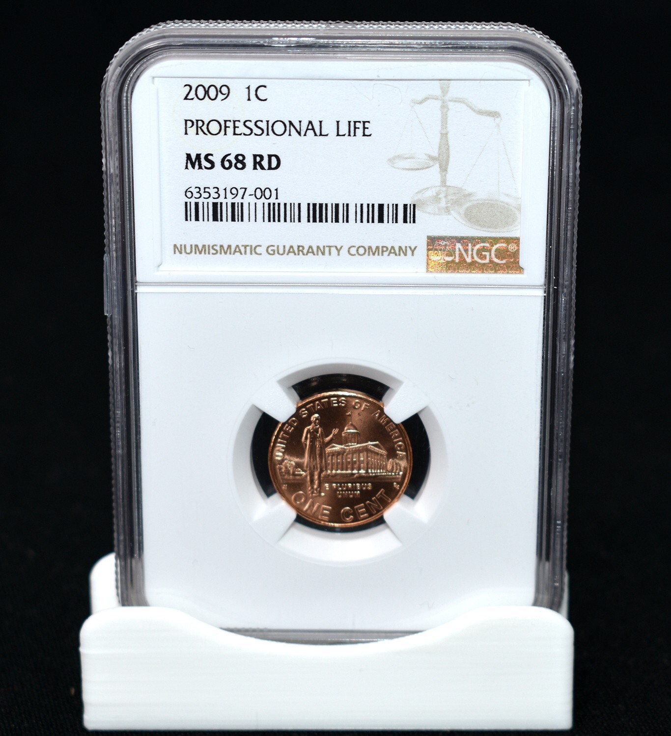 2009 1C Lincoln Professional, MS68 RD - Rare Gem, Top Pop, None Graded Higher