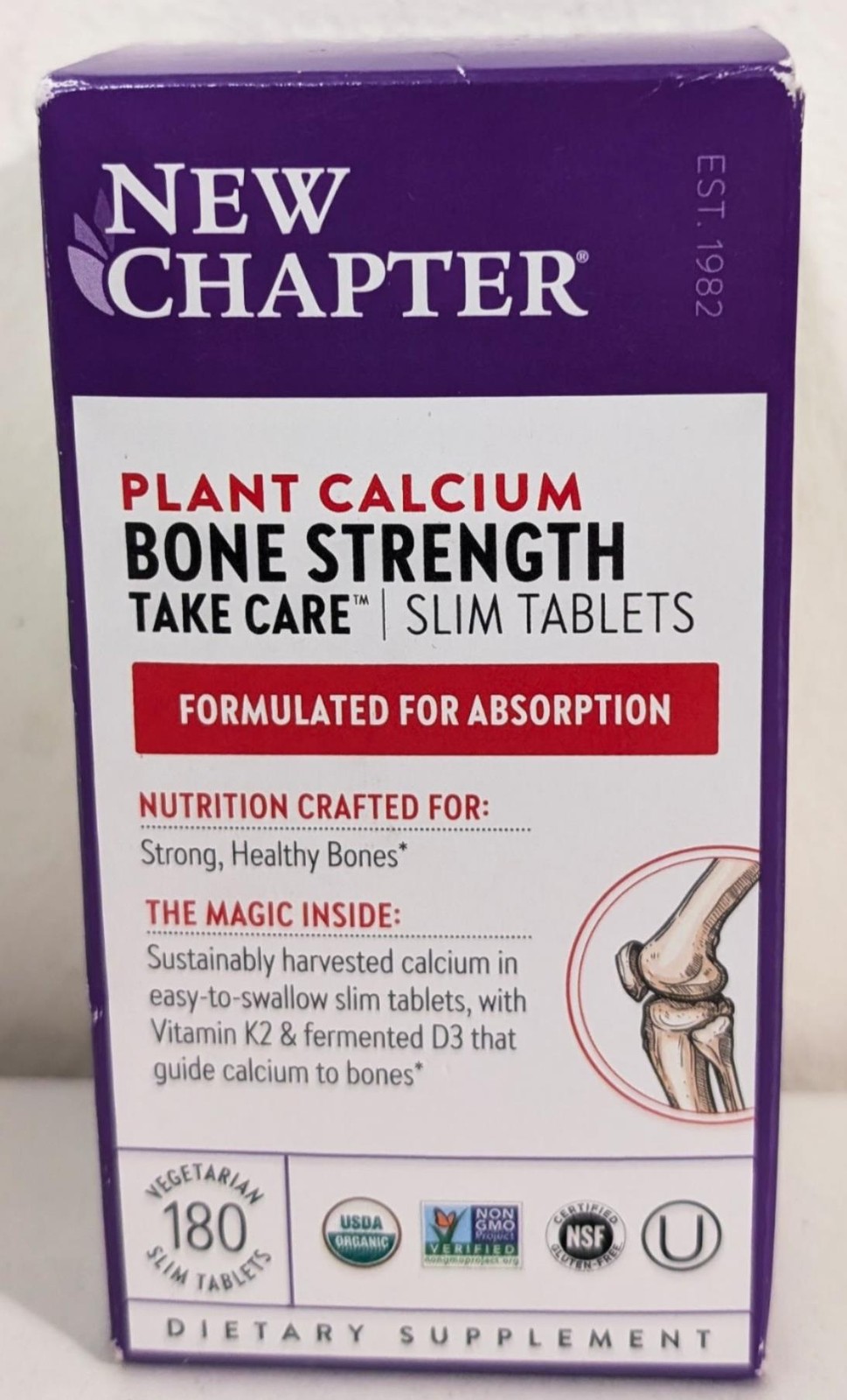 New Chapter Bone Strength Take Care - 180ct Slim Tablets - EXP 05/27 - NEW