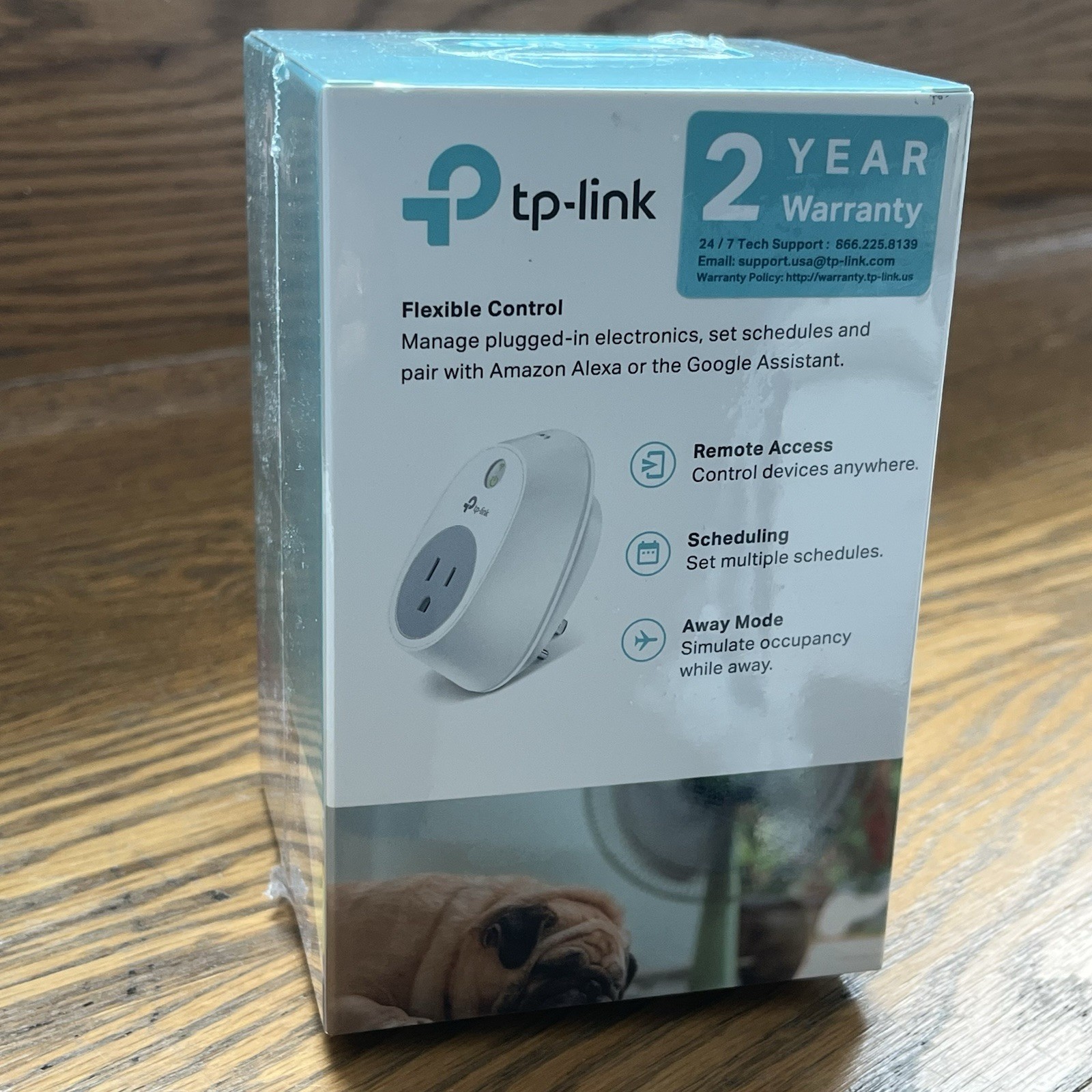TP-Link - HS100 - Smart WiFi Plug - w/Google Assistant & Amazon Alexa NEW Sealed