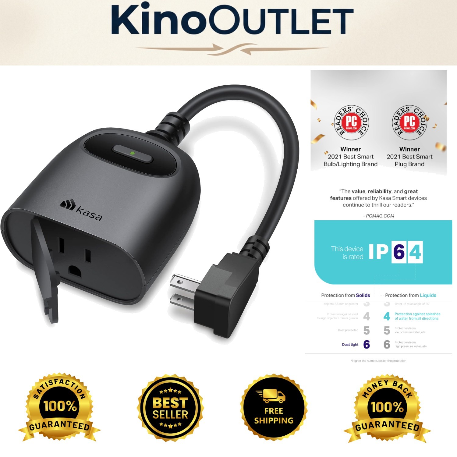 Upgrade Your Outdoors with Kasa Smart Plug: 15A Wi-Fi Timer with  Protection