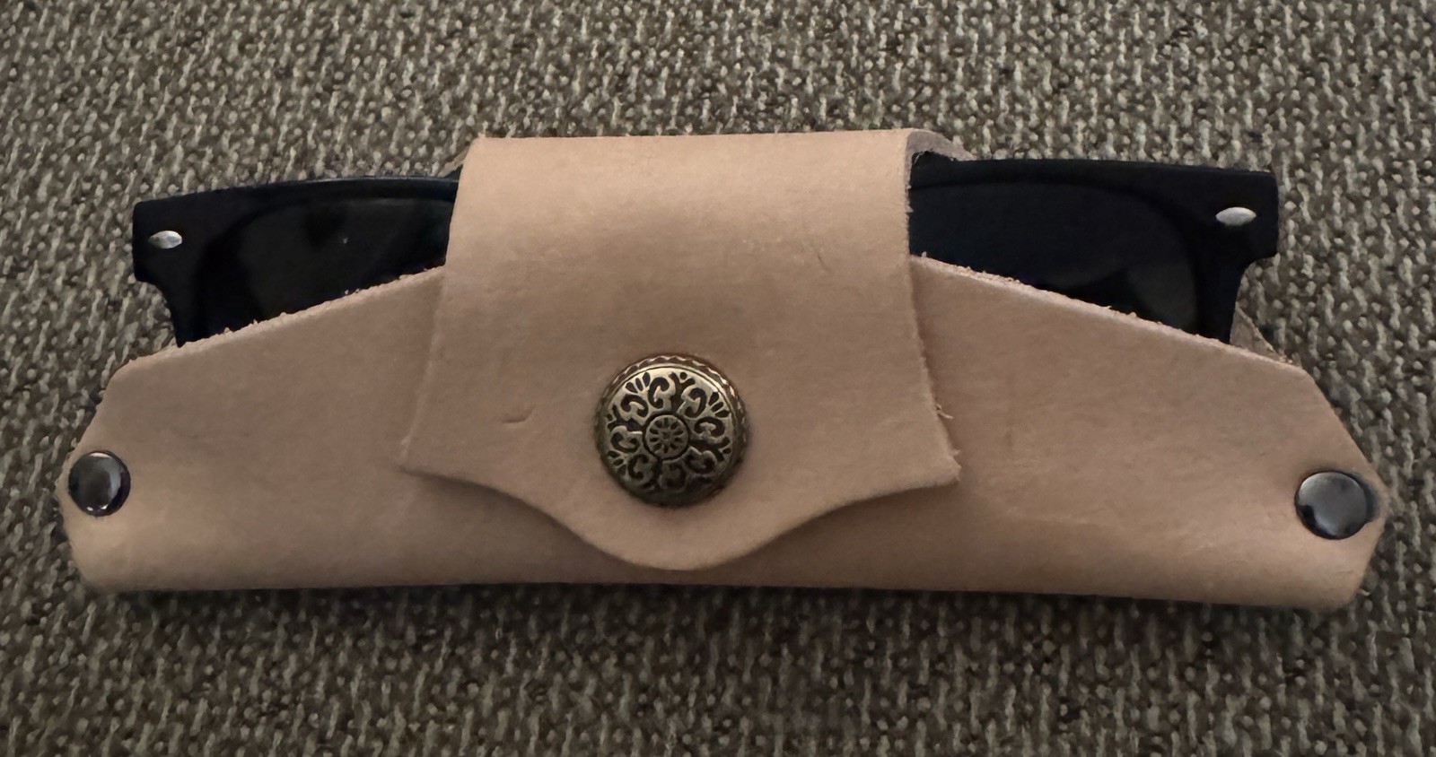 Leather Sunglasses Cover, Handmade
