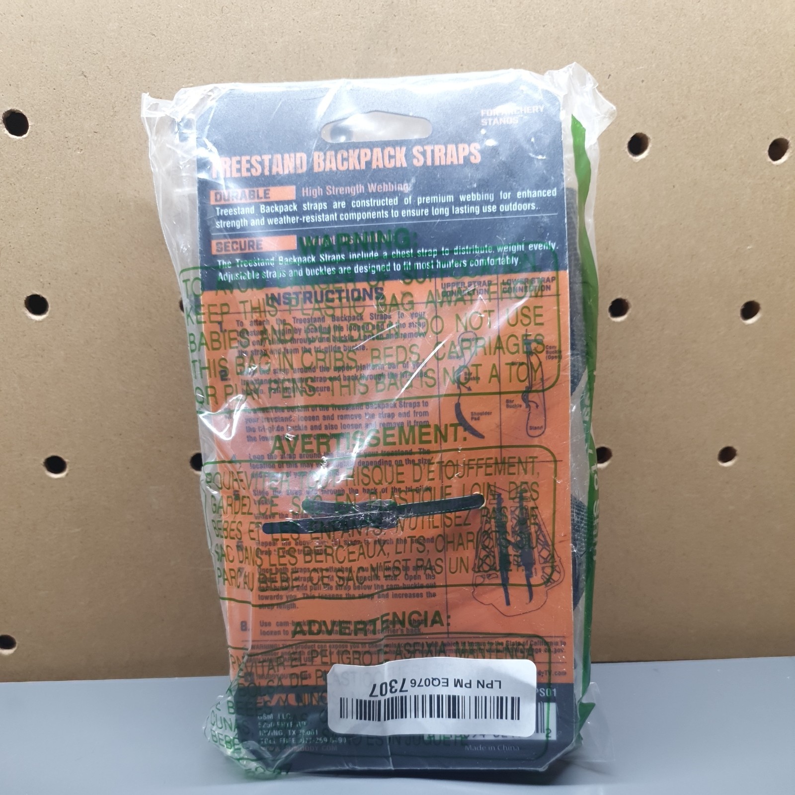 Treestand Backpack Straps Black