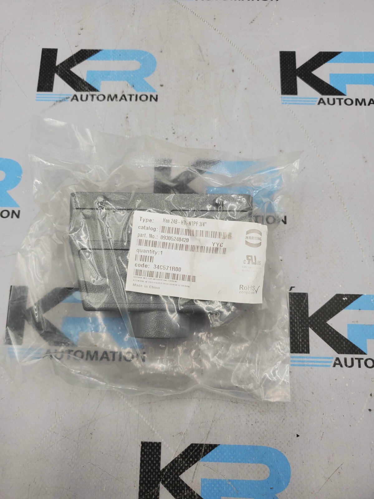 Harting HAN 24B-HTE-NTPF 09305240420 Top Entry Hood