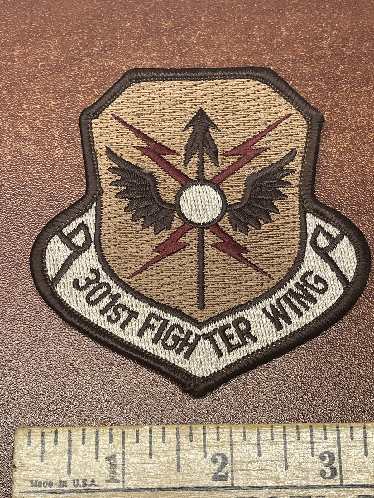 Patches Military USAF patch 301st Fighter Wing Patch Brown Air Force