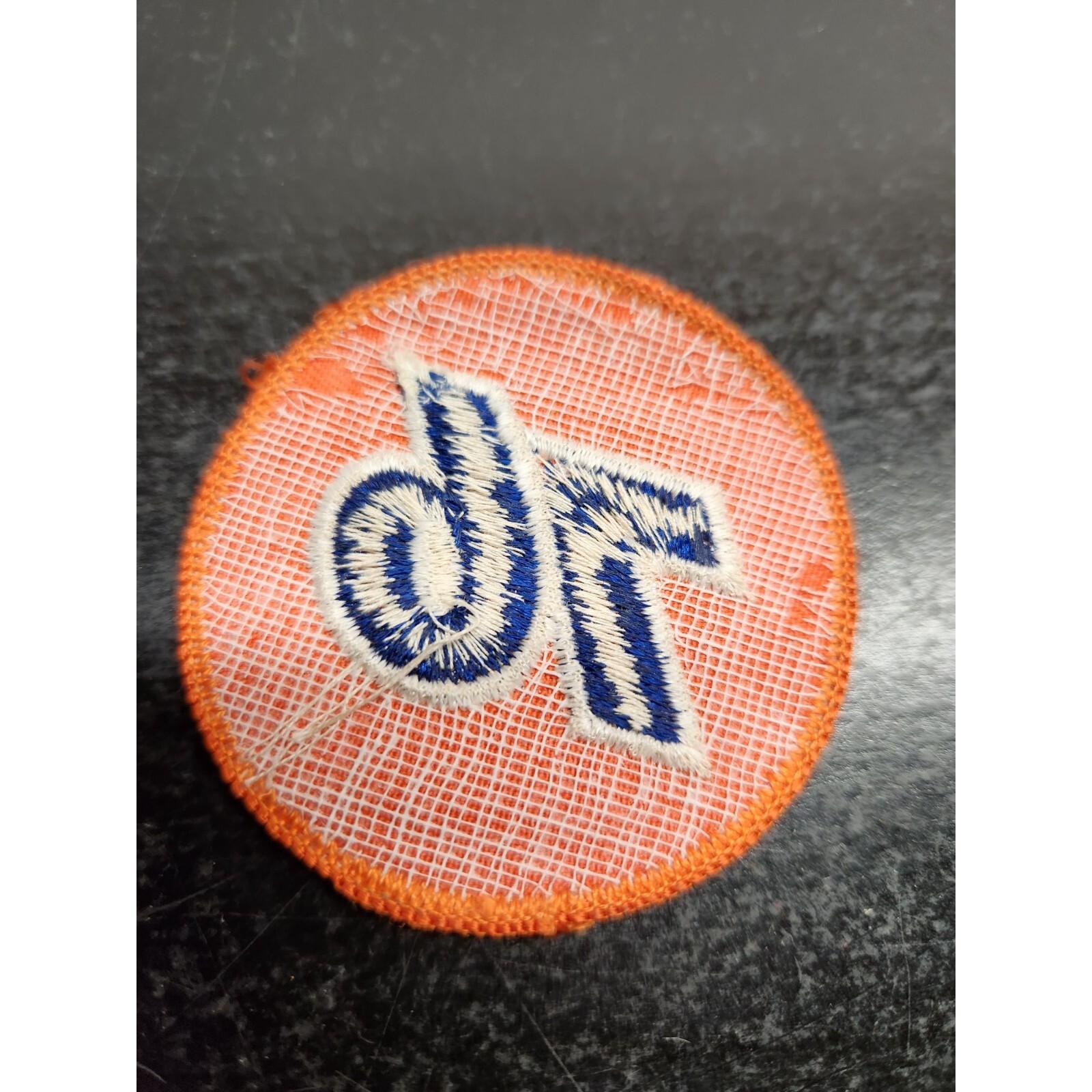Vintage Union 76 Orange & Blue Cloth Logo Patch - 2 Inches