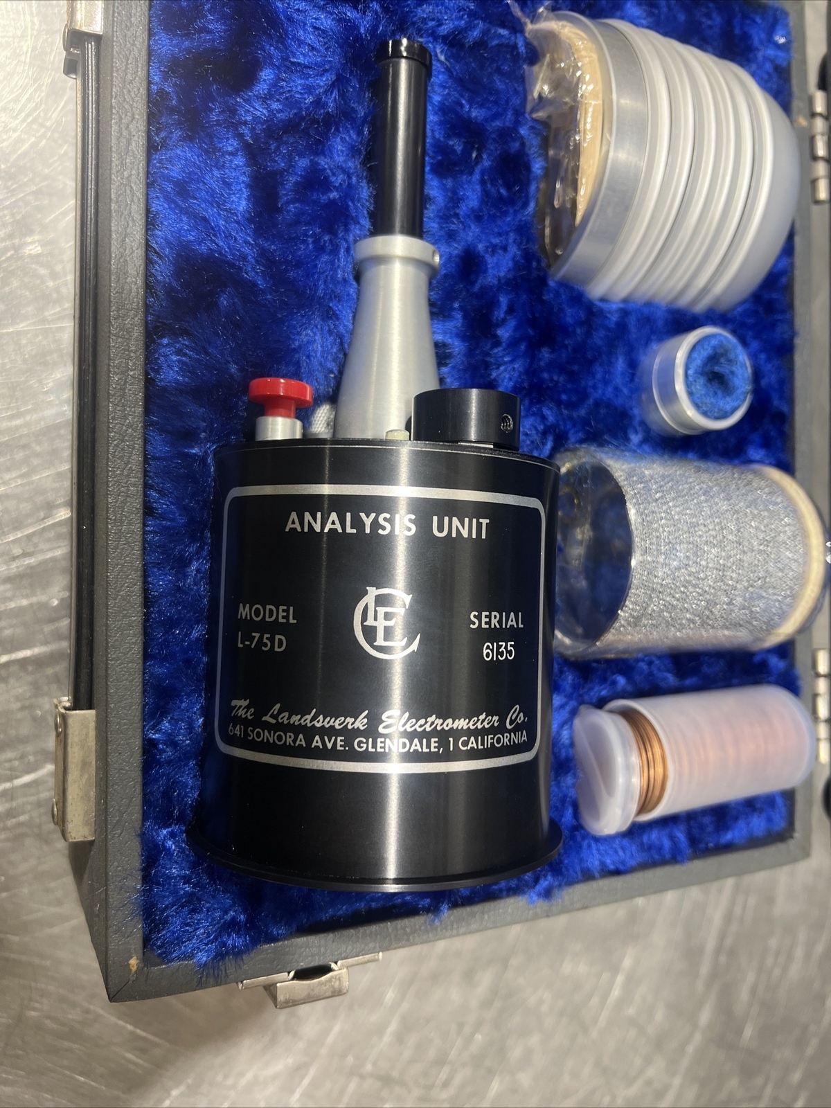 Vintage Landsverk Electrometer Model L-75D Radiation Analysis Unit Used Surplus