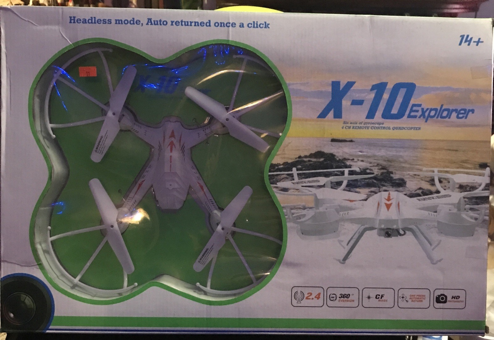 X-10 Explorer 4 CH remote Control Quadcopter - HD photography - LED lighting
