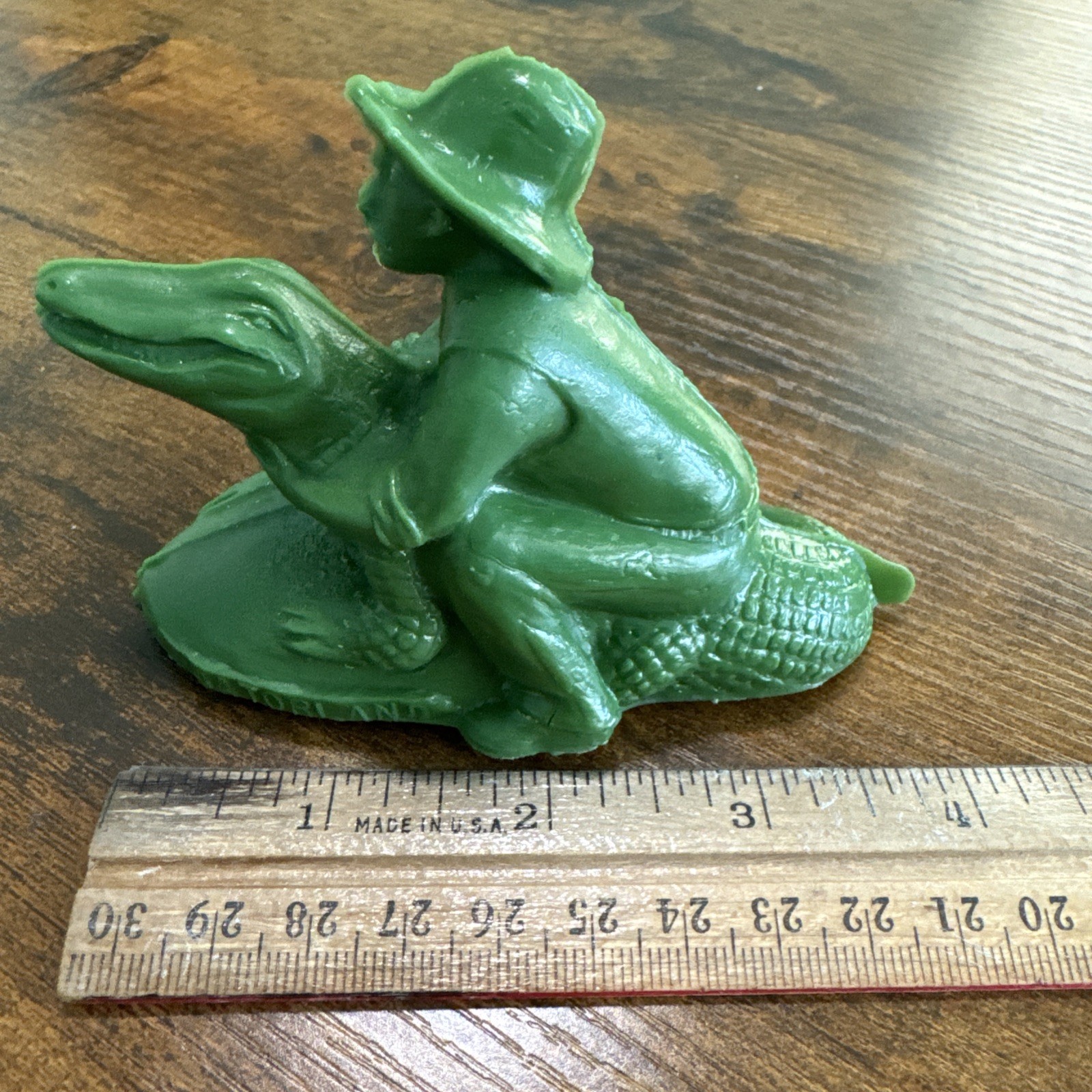 Vintage Mold A Rama Green Alligator Gatorland Wax Figure Souvenir Gator Land