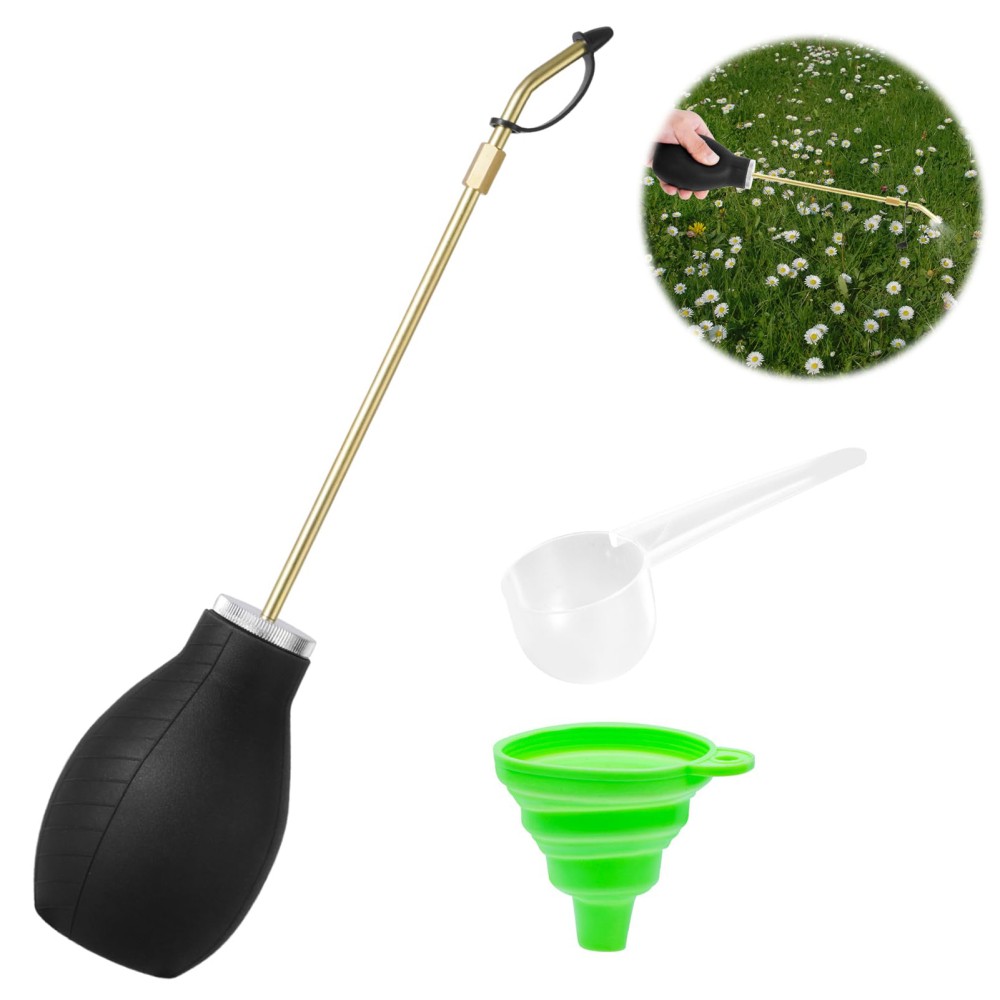 Diatomaceous Earth Applicator Handheld Copper Tube High Capacity Garden Duster