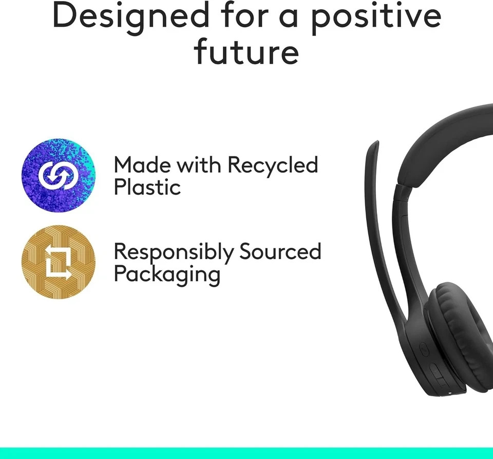Logitech Zone 305 Business Wireless Bluetooth Headset for Microsoft Teams PC MAC