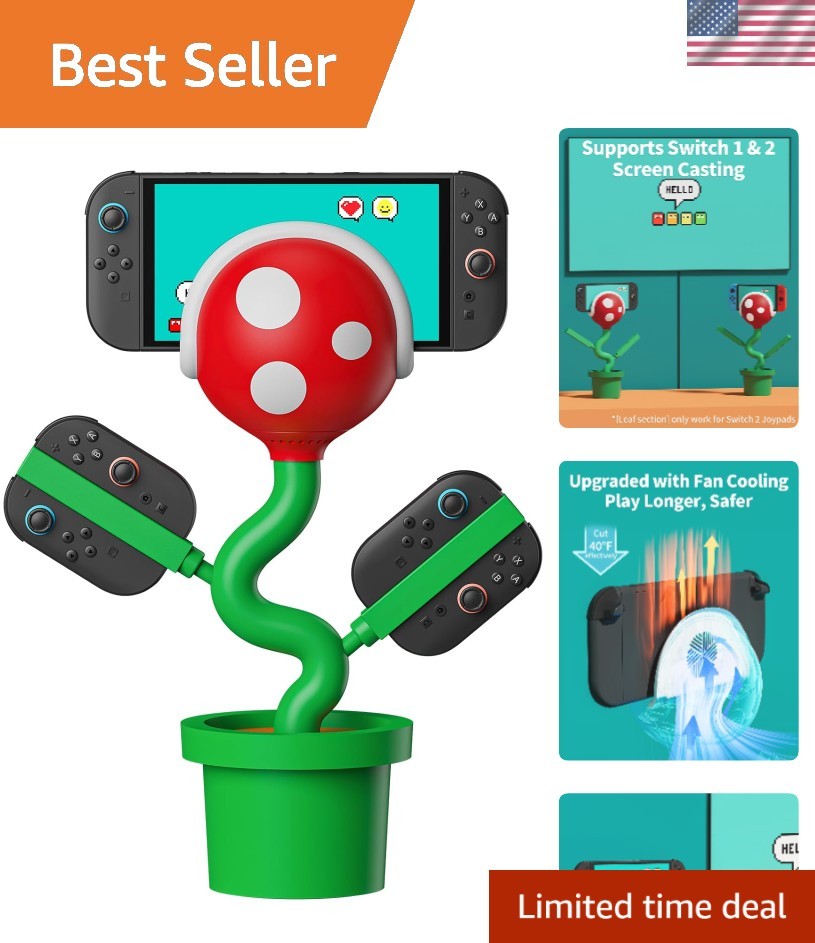 Switch 2 Dock with Cooling Fan for Nintendo Switch 2 TV Docking Station, Char...