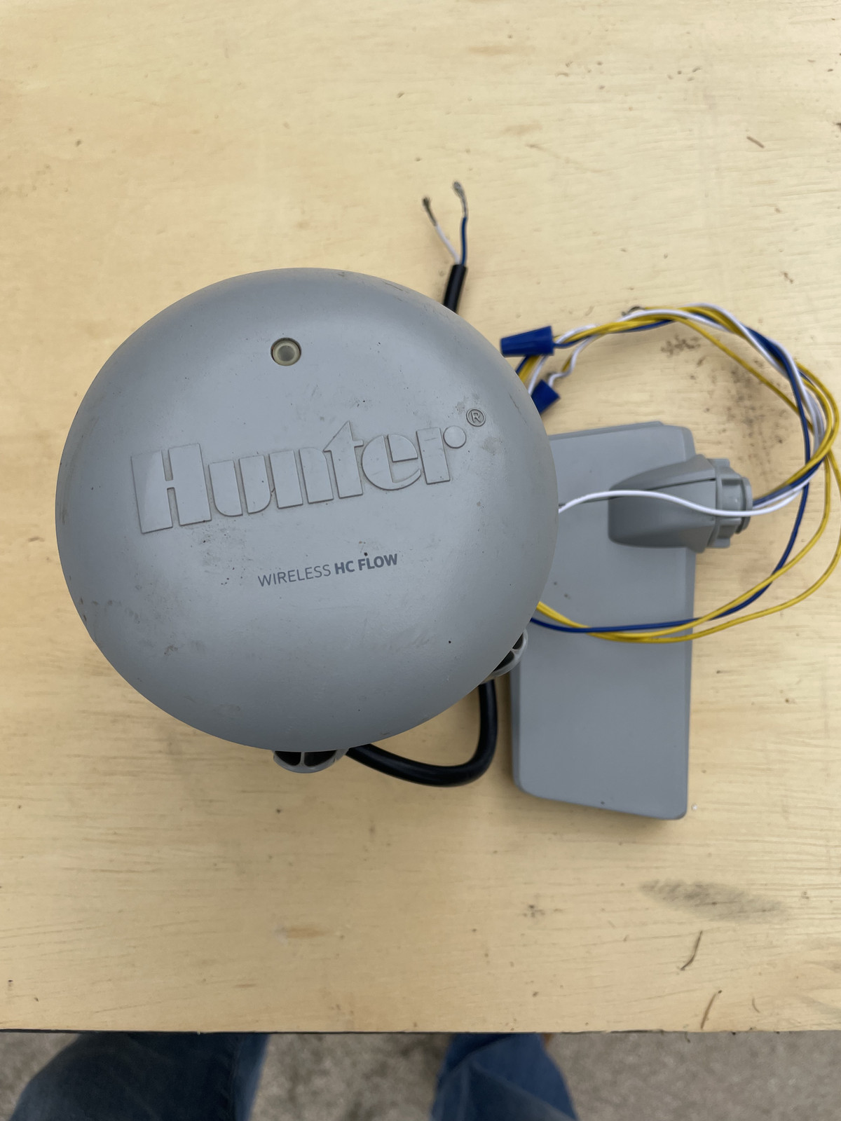 Hunter HC100 1 inch Flow Meter with Hunter W-HC-Flow wireless flow meter