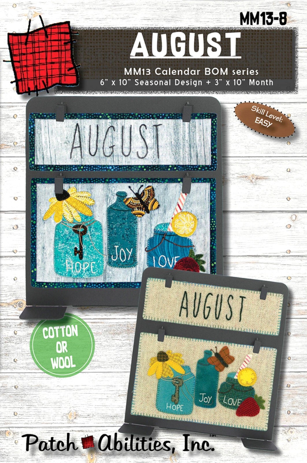 Patch Abilities August Calendar Series Block of the Month MM13-8