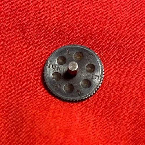 Vintage Dockendorff 6-Position Rear Sight Elevator Riser Wheel - Old Sight Parts
