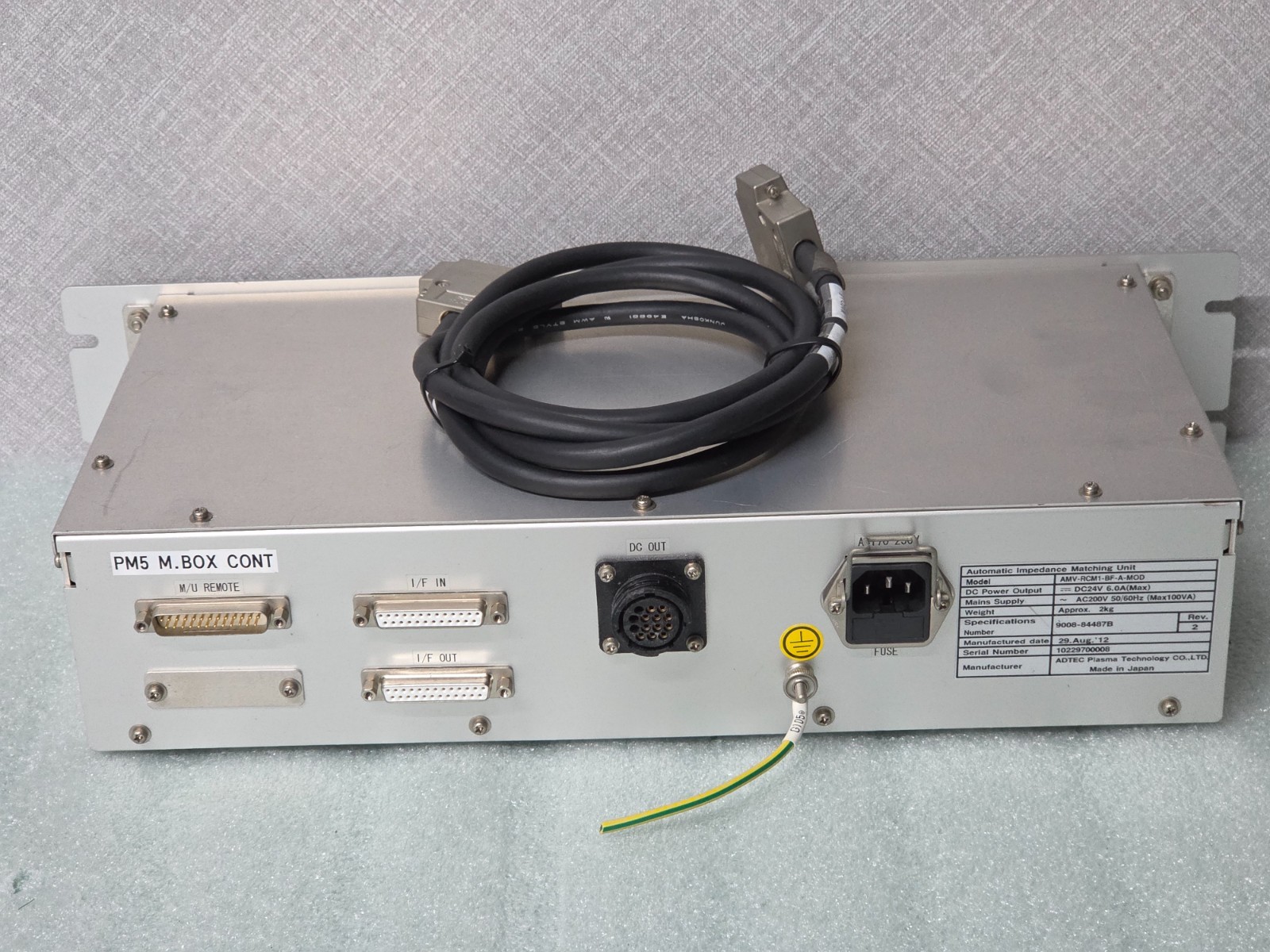 ADTEC AMV controller AMV-RCM1-BF-A-MOD autmoatic impedance matching unit