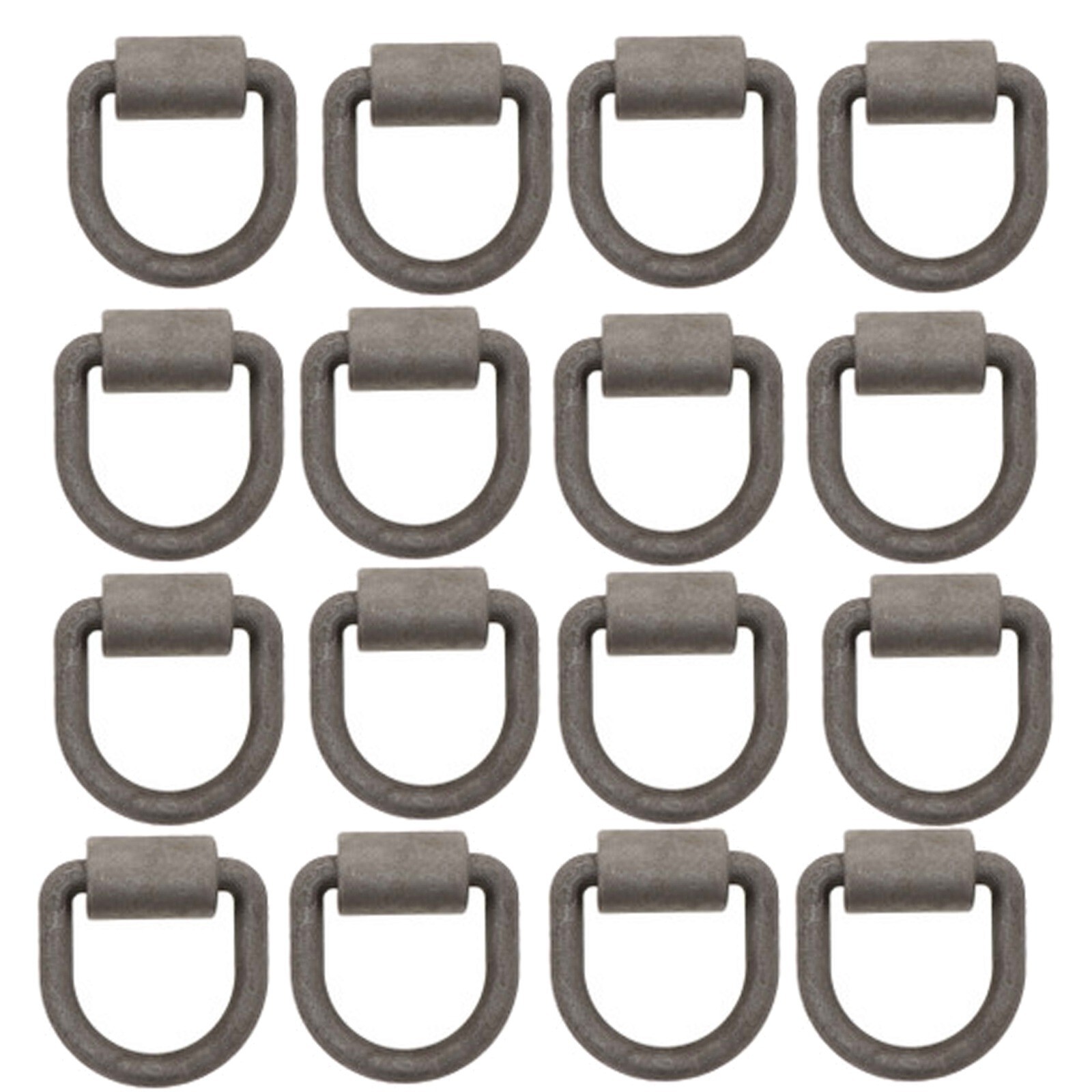 12PK 1/2" Weld-On D Ring – Flatbed Truck Trailer Cargo Tie Down, Heavy Duty