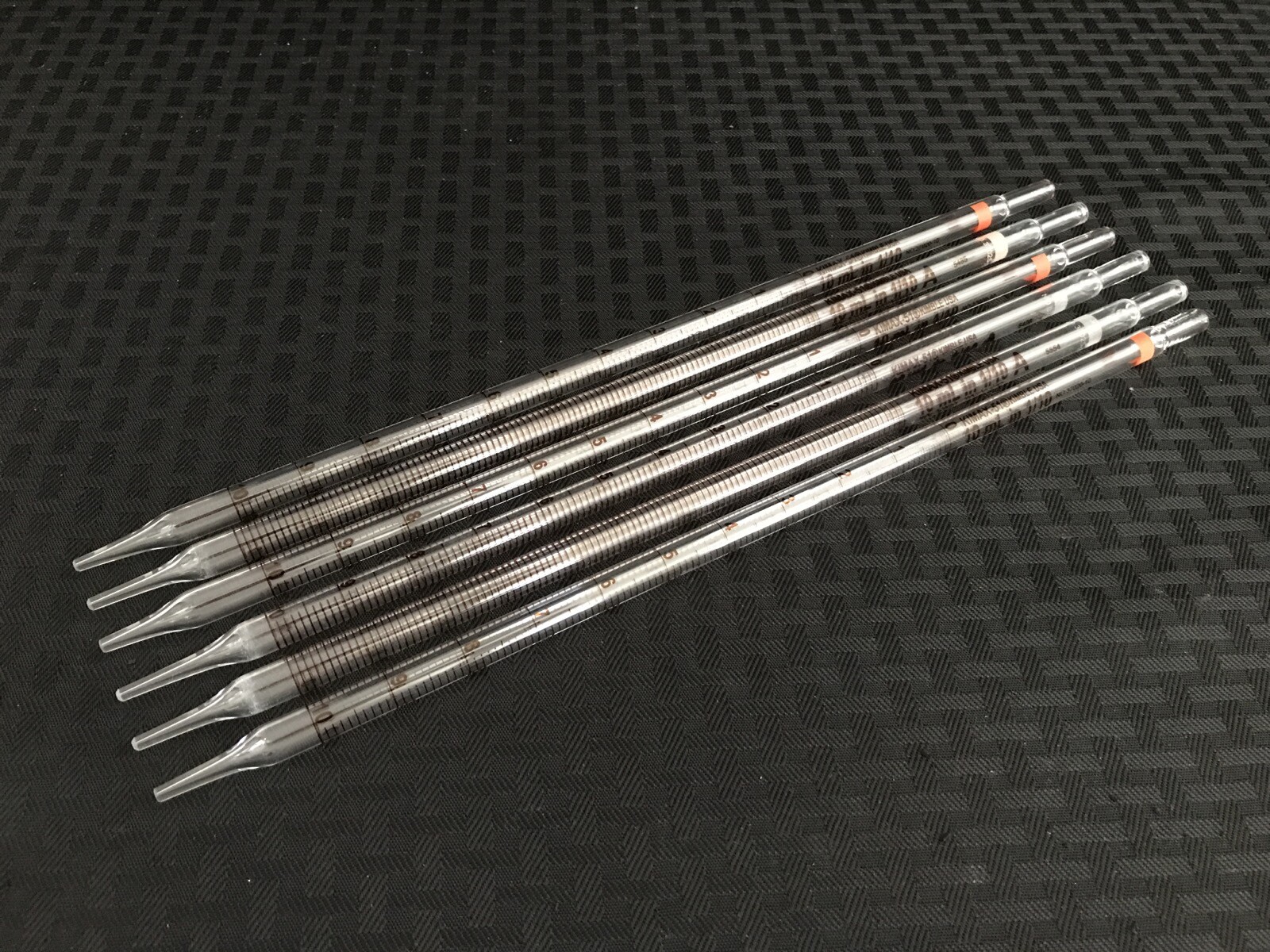 (6) KIMAX-51 Glass 10mL in 1/10 Class B TD Mohr Serological Pipet 37020-10