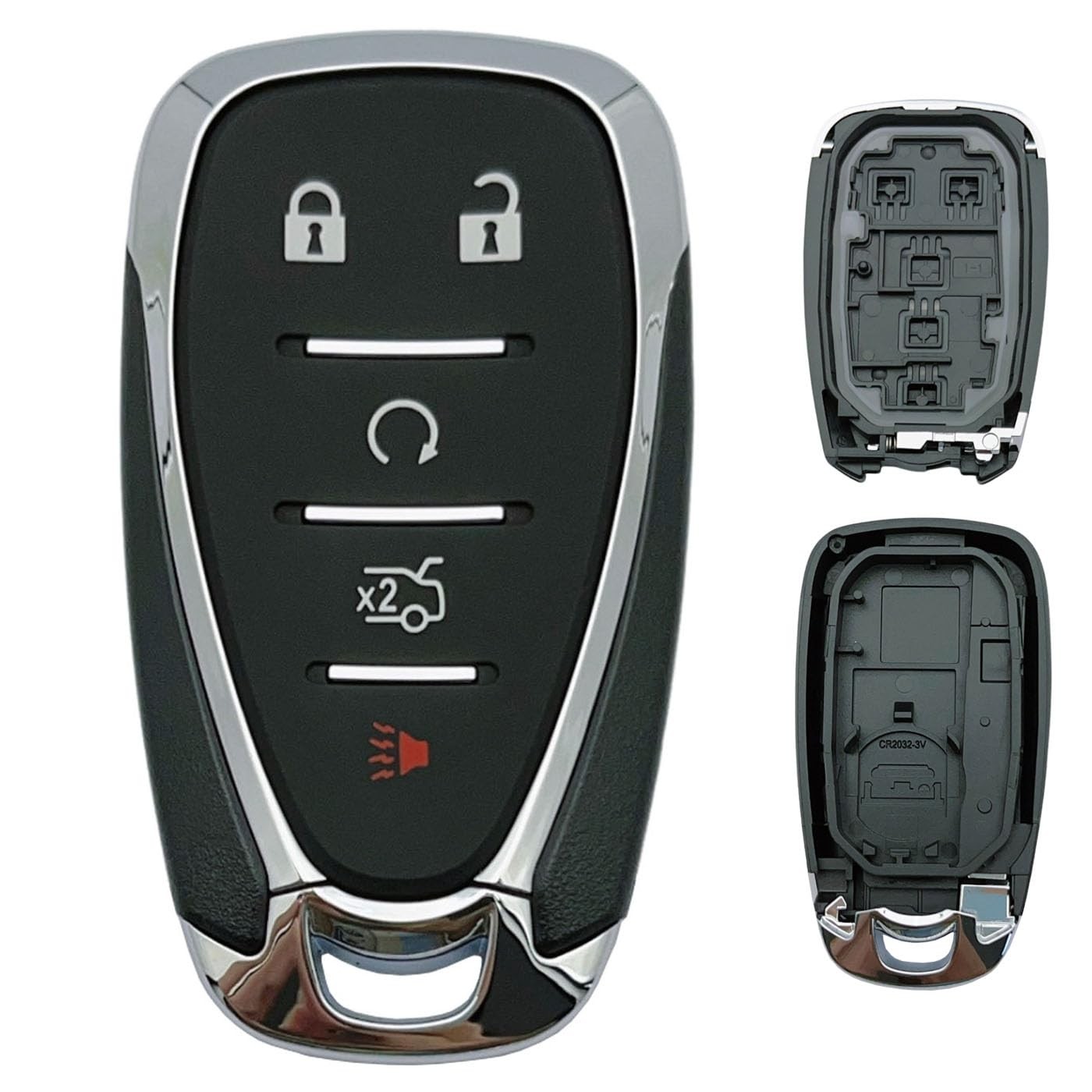 Replacement Key Fob Shell Case Fits for Chevy Malibu Cruze Camaro Equinox Blazer