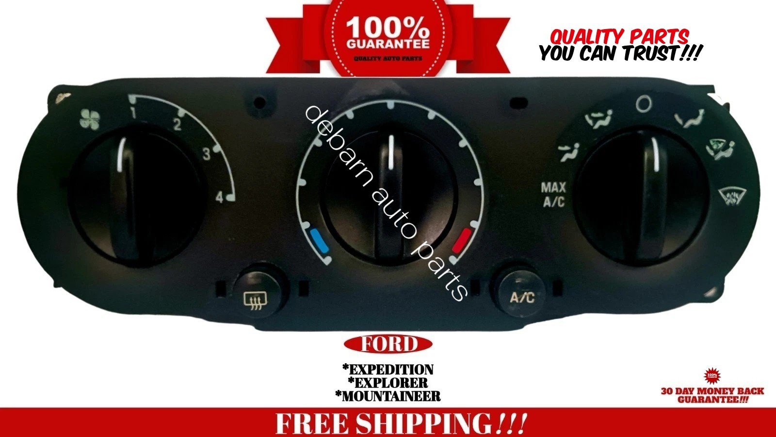 2002-2006 Explorer Expedition Mountaineer A/C Heater Temperature Climate Control