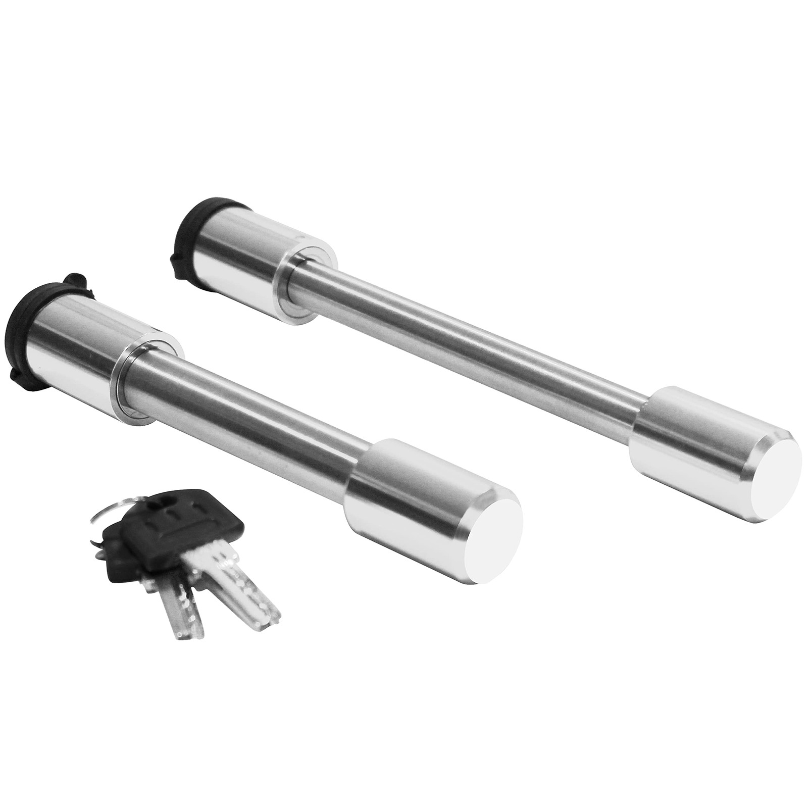 MAXXHAUL 50526 Stainless Steel Locking Hitch Pin Set for Black and Silver