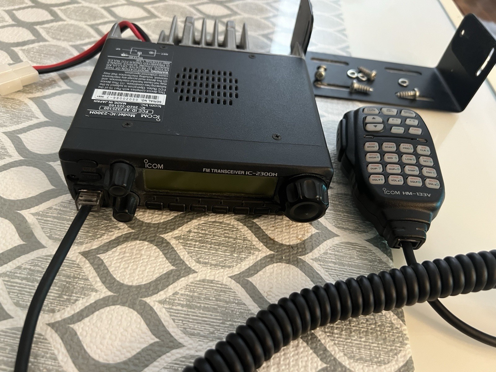 Hot IC-2300H FM Transceiver VHF Marine Radio Mobile Radio Car Radio Station @