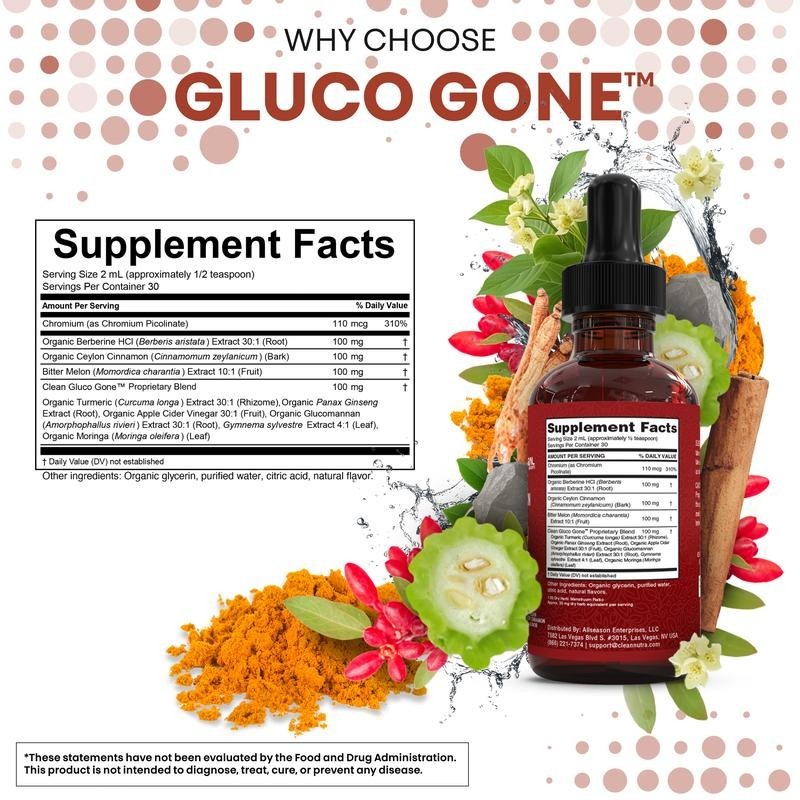 Organic Ceylon Cinnamon Berberine Liquid DropsSupplement with Bitter Melon