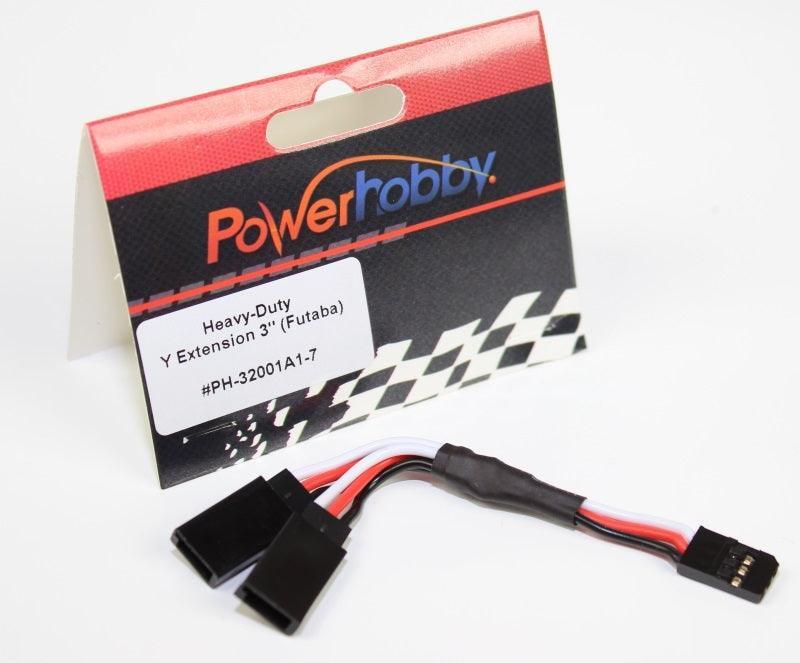 New Harness Futaba Connector / 3" Y Servo Extension Heavy Duty