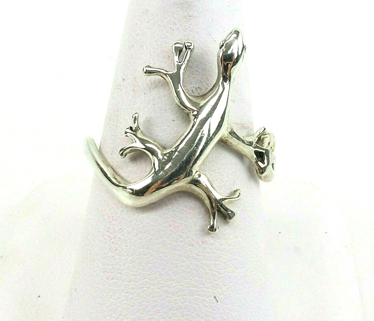 925 Sterling Silver Ring Lizard Finger Wrap Ring Sizes 5 -12