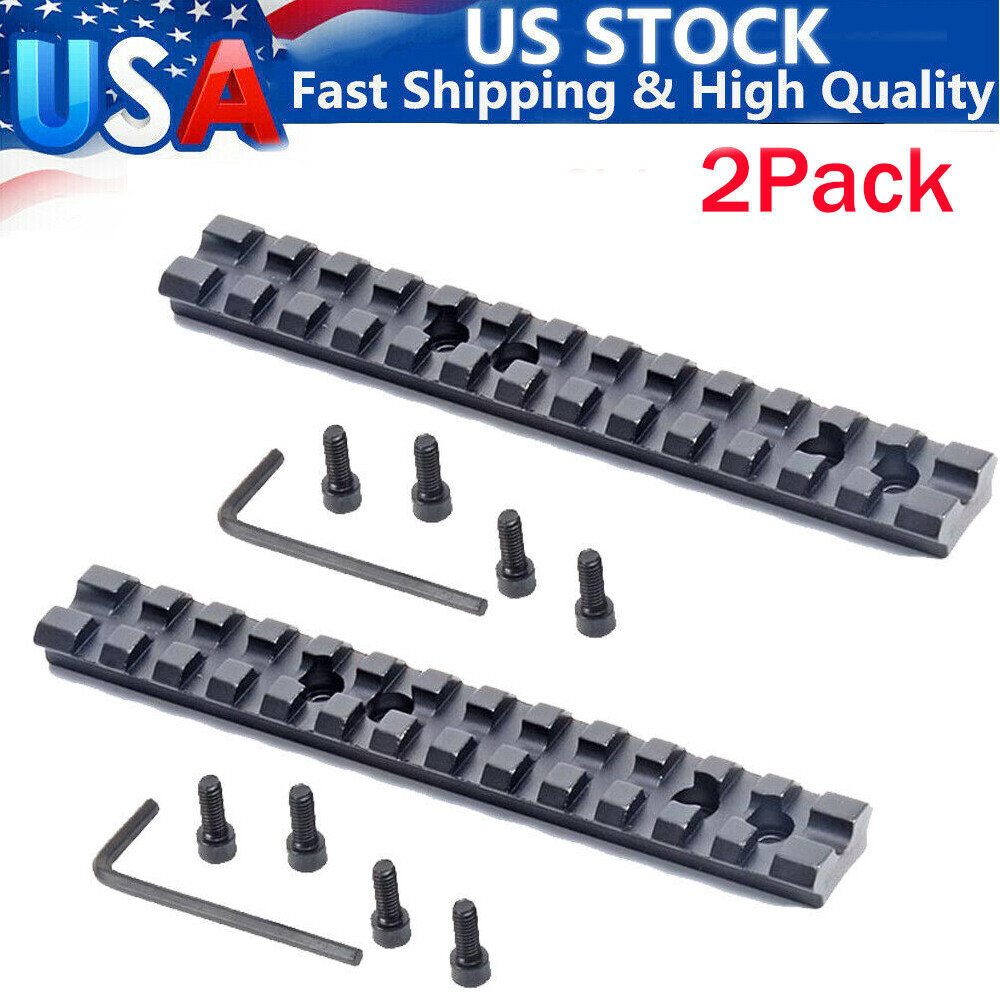 2x 13 Slot 20mm Picatinny Rail Top Rail Mount For Mossberg 500/590/835 Shotgun